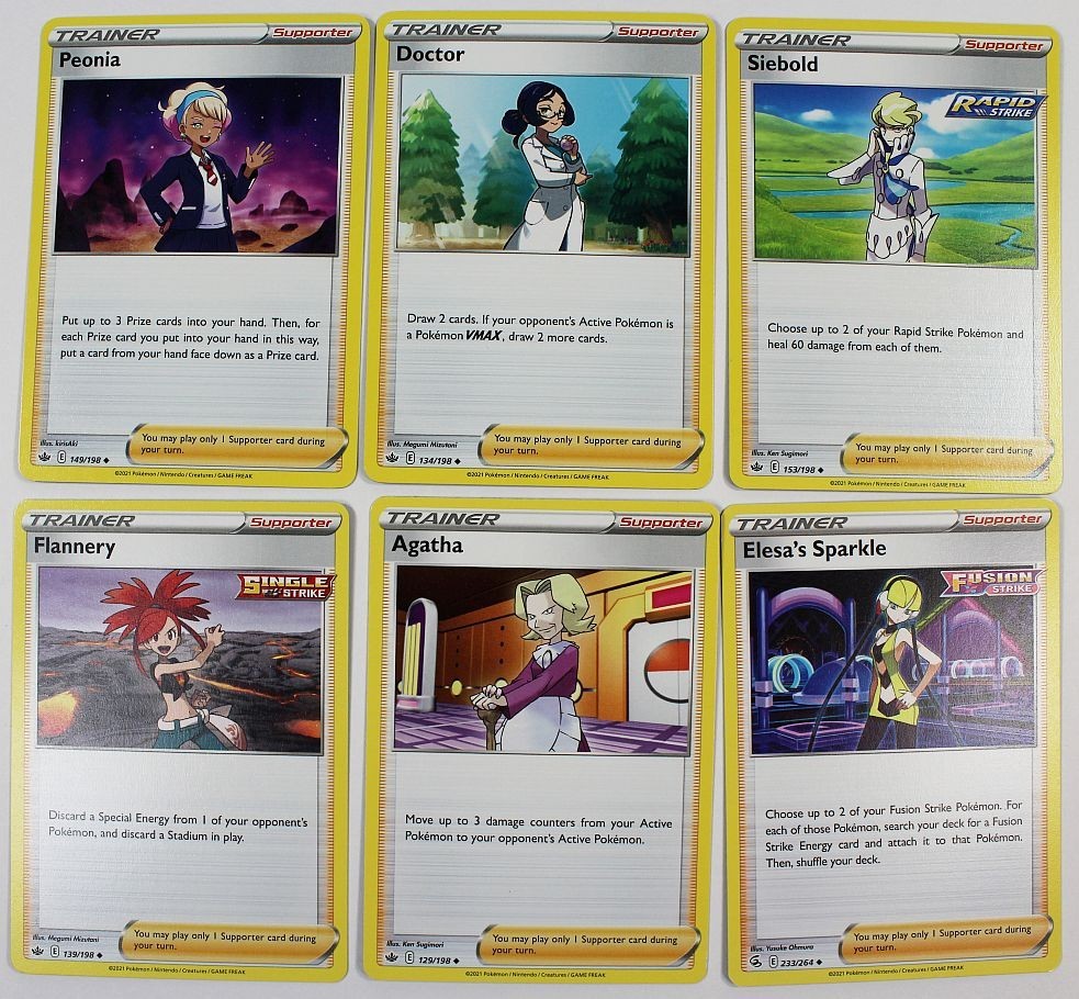 Pokémon Lot Of  6 Cards 2021 Trainer