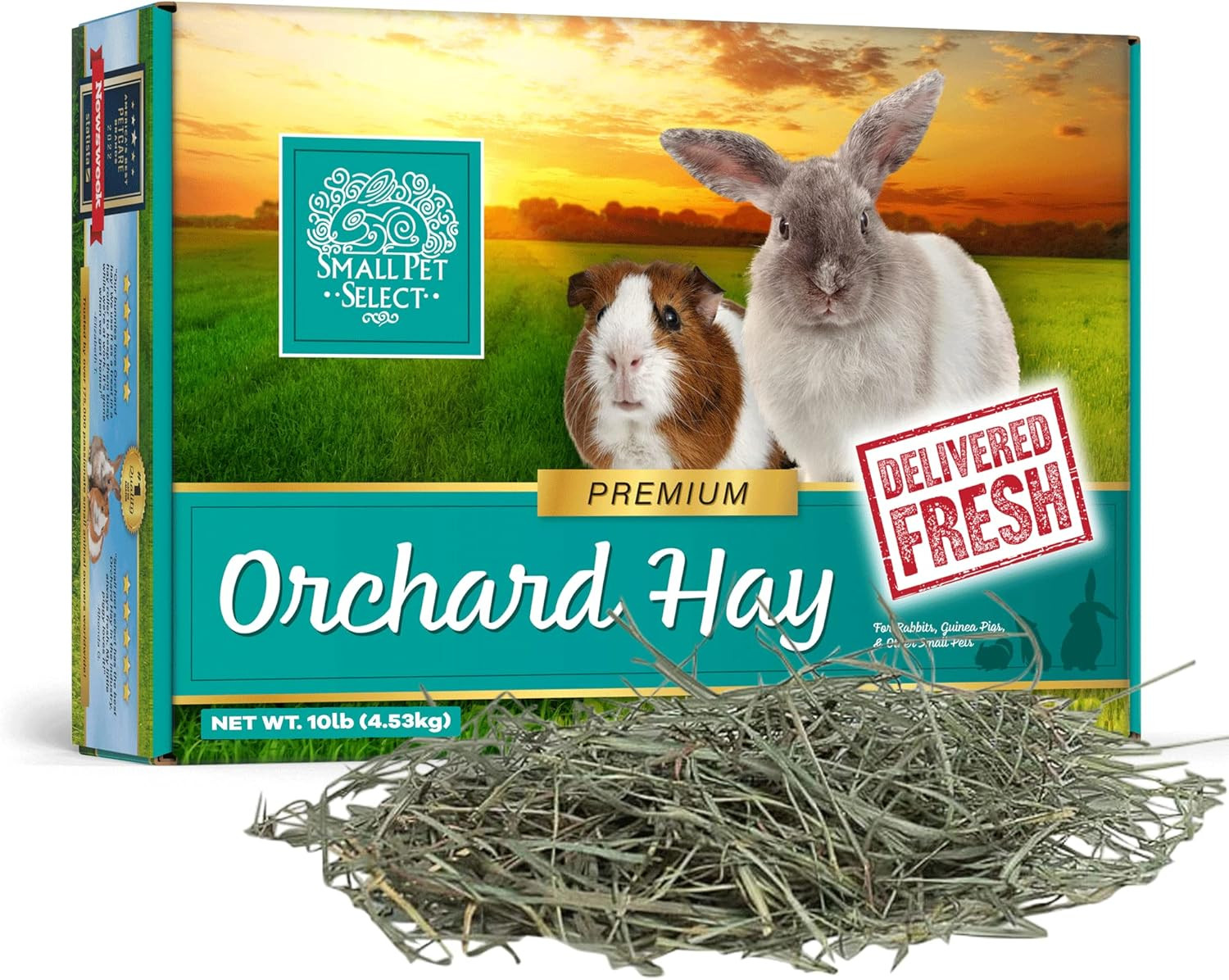 Orchard Grass Hay Pet Food for Rabbits, Guinea Pigs, Chinchillas and Other Small