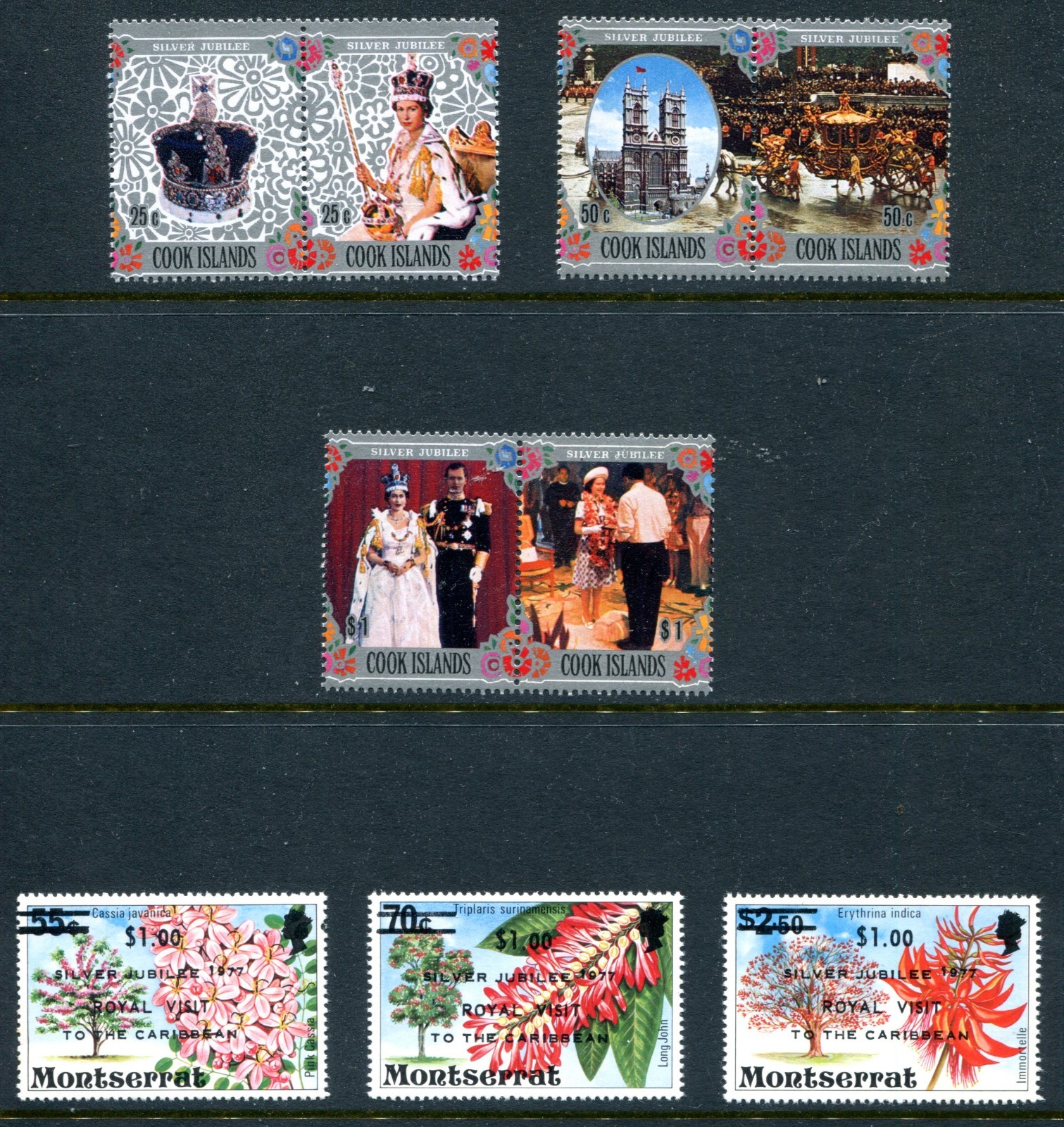 1977 Silver Jubilee Sets Unused(NH)