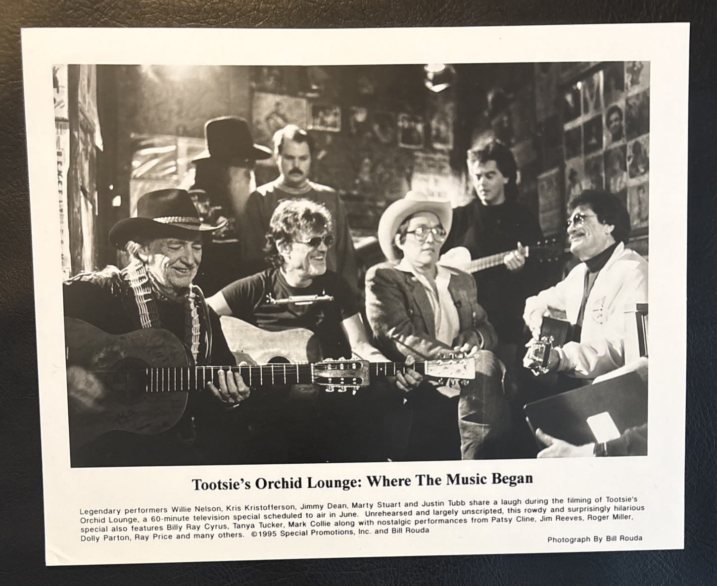 Tootsie’s Orchid Lounge 1995 Documentary 8x10 Willie Nelson, Kris Kristofferson