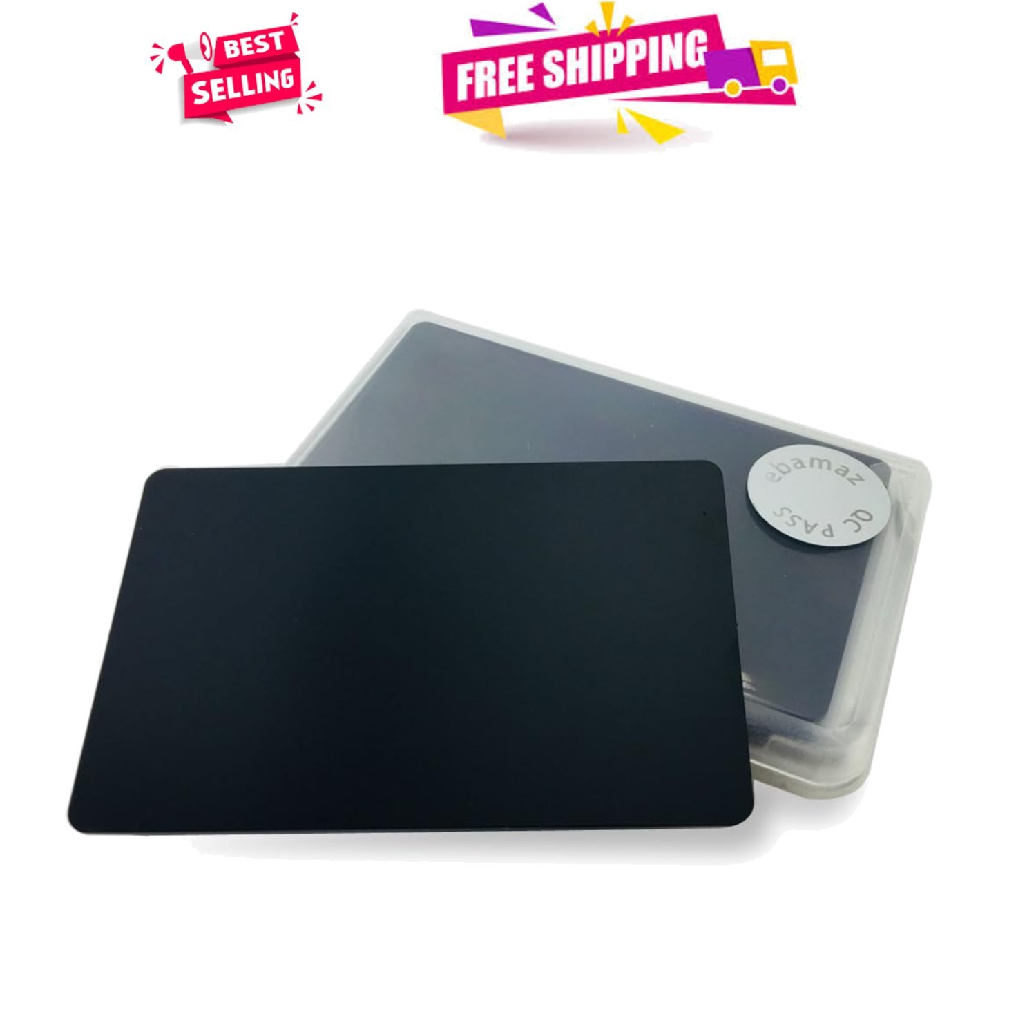 Thick Metal Business Cards - 10PCS Black Stainless Steel 0.5mm