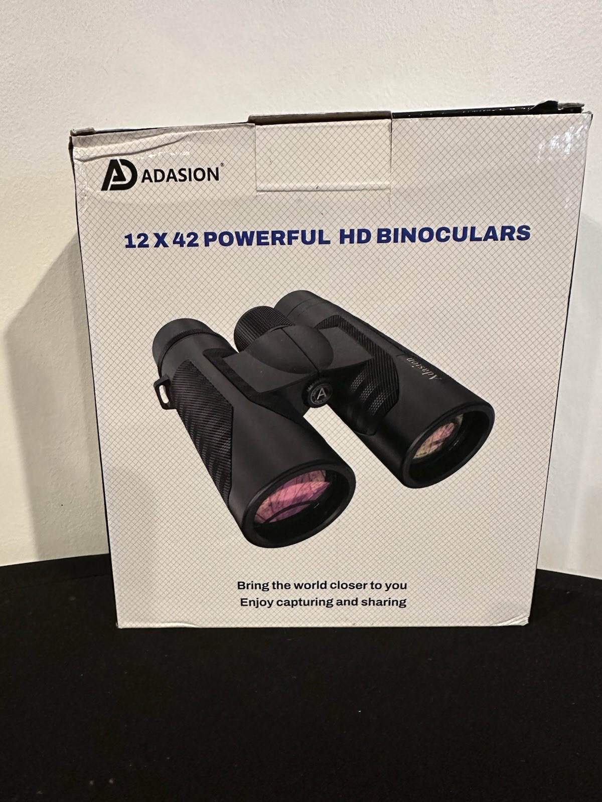 Adasion 12x42 Binoculars FMC BaK4 Prism Black Tripod Smartphone Adapter