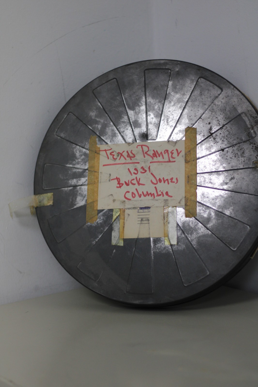 16mm film reel of the 1931 Western film The Texas Ranger (starring Buck Jones)