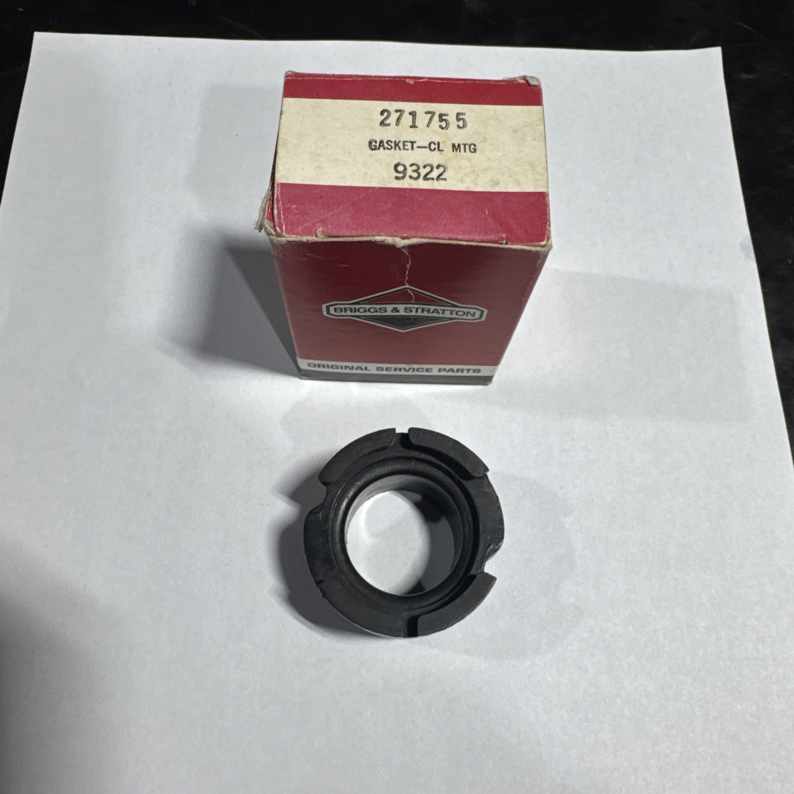 Genuine Briggs & Stratton 271755 Air Filter Gasket, OEM Briggs, Freeshipping