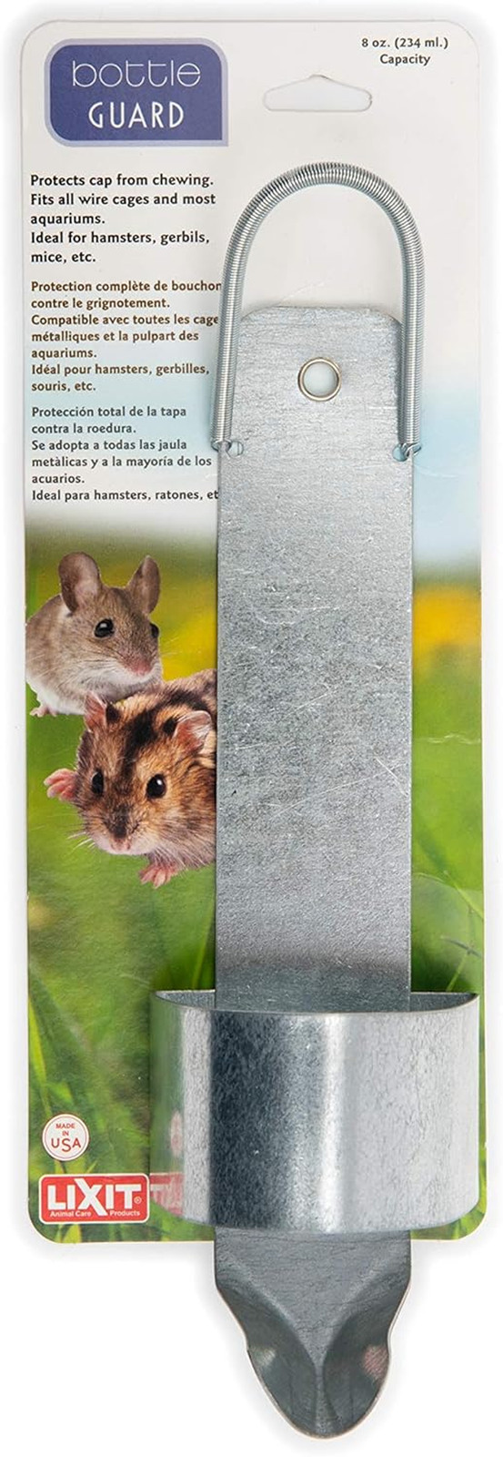 Wire and Aquarium Cage Water Bottle Chew Guard for Guinea Pigs, Rats, Rabbits, F