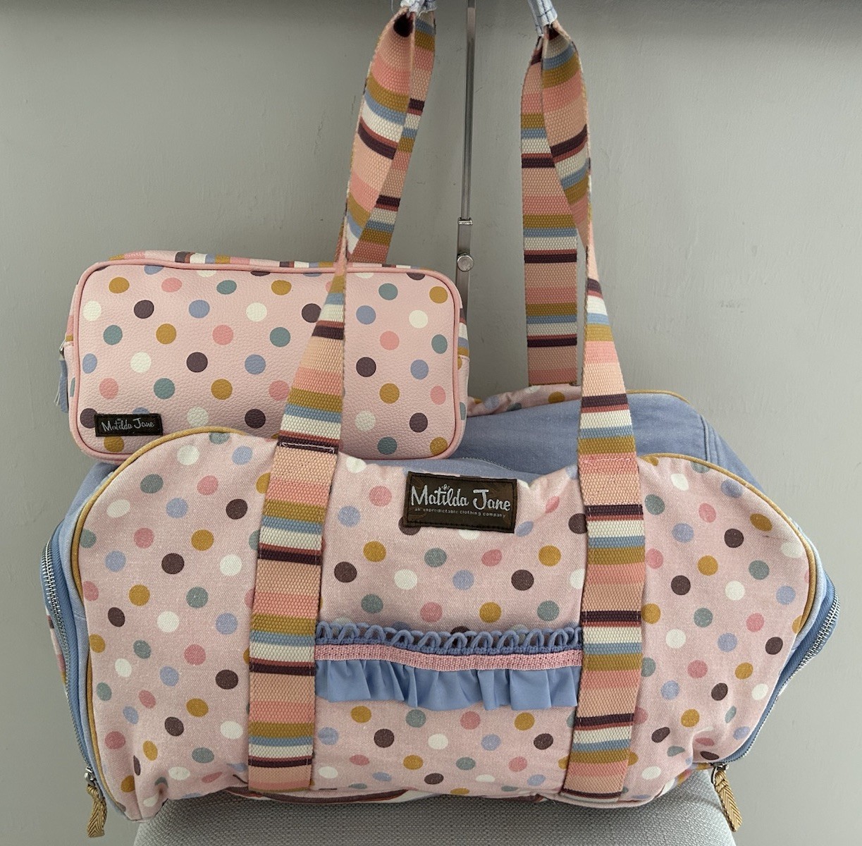 Matilda Jane Duffle Bag and Zipper Pouch 