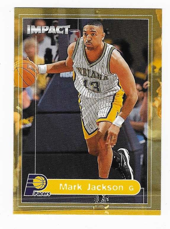 1999-00 Fleer Impact Mark Jackson Indiana Pacers Basketball Card #3