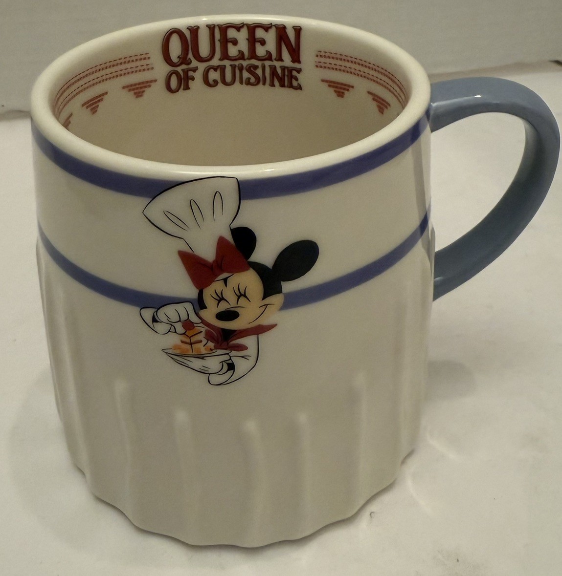 Disney Parks Epcot Food & Wine 2020 Minnie Mouse Queen of Cuisine Mug Chef Hat