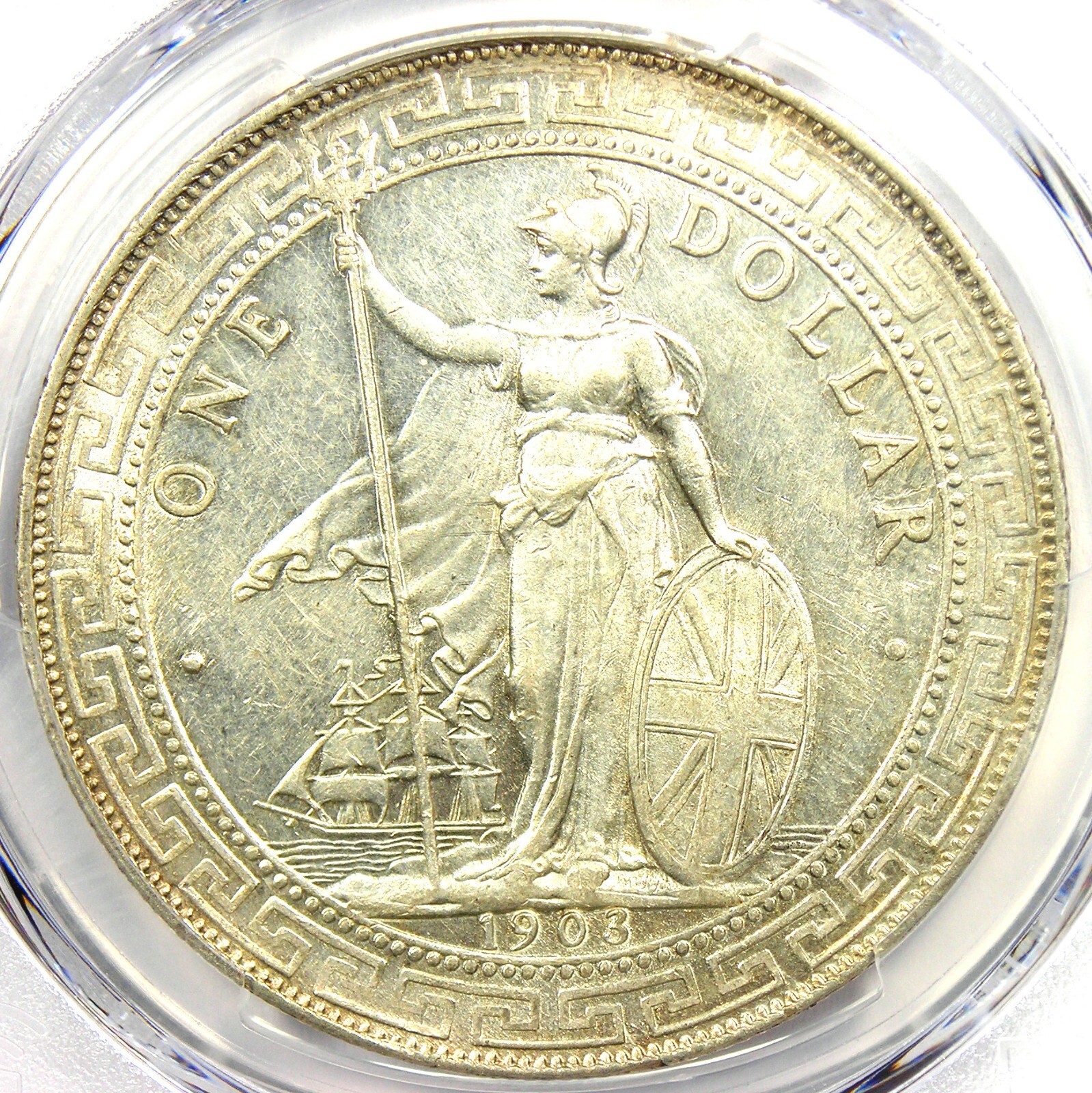 1903-B Great Britain Trade Dollar T$1 Certified PCGS Uncirculated Detail. UNC MS