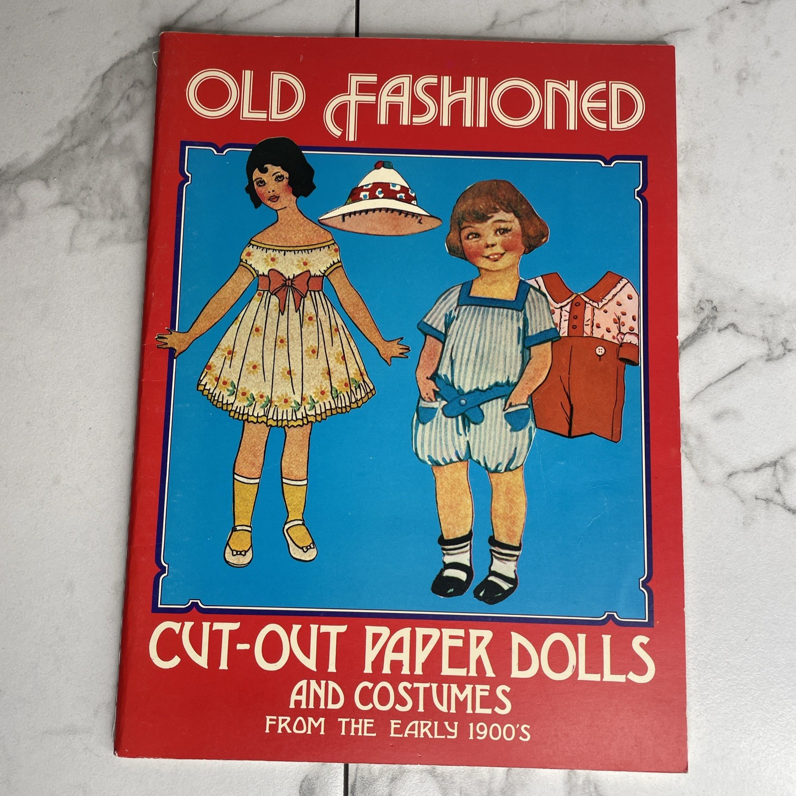 Vintage Old Fashioned Cut-Out Paper Dolls & Costumes from Early 1900s UNCUT A13