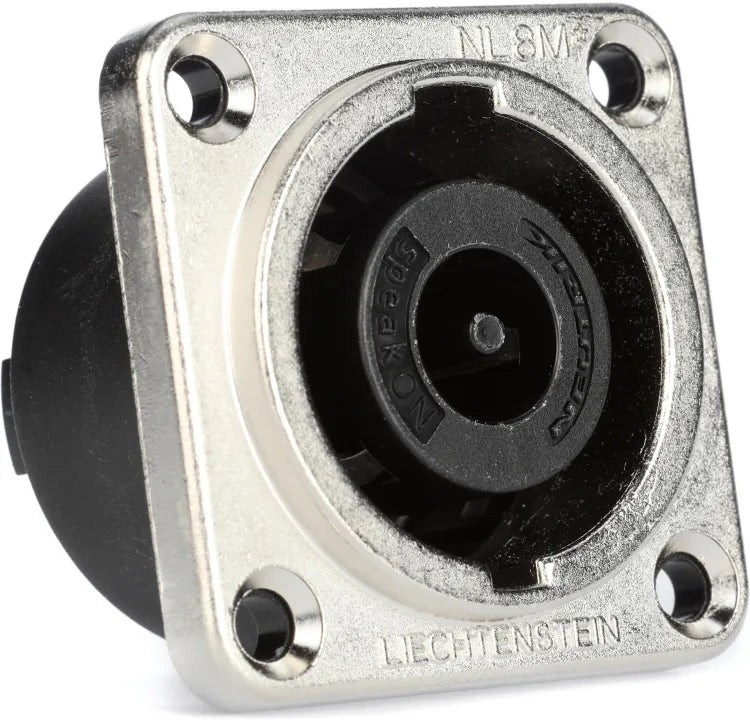 Neutrik NL8MPRXX SpeakON 8-pole Male Panel-mount Connector