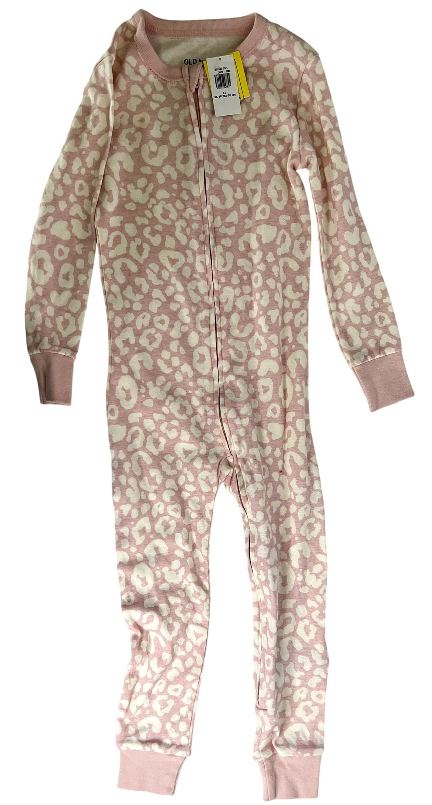 Old Navy Pajamas Set 3T 4T Kids Girls Pink Leopard Print & Dino Shirt Pants NWT