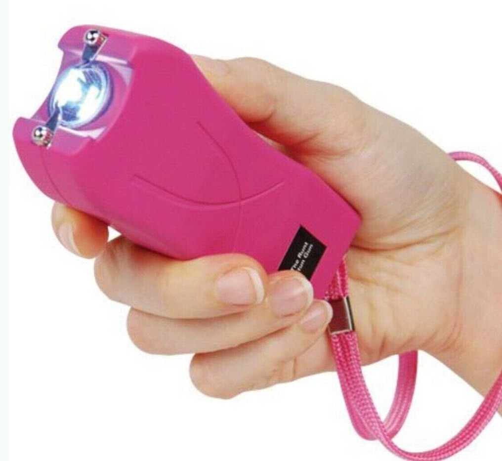RUNT Stun Gun 80 MILLION Volts-LED Light,Disable Pin NEW PINK FREE PEPPER SPRAY^