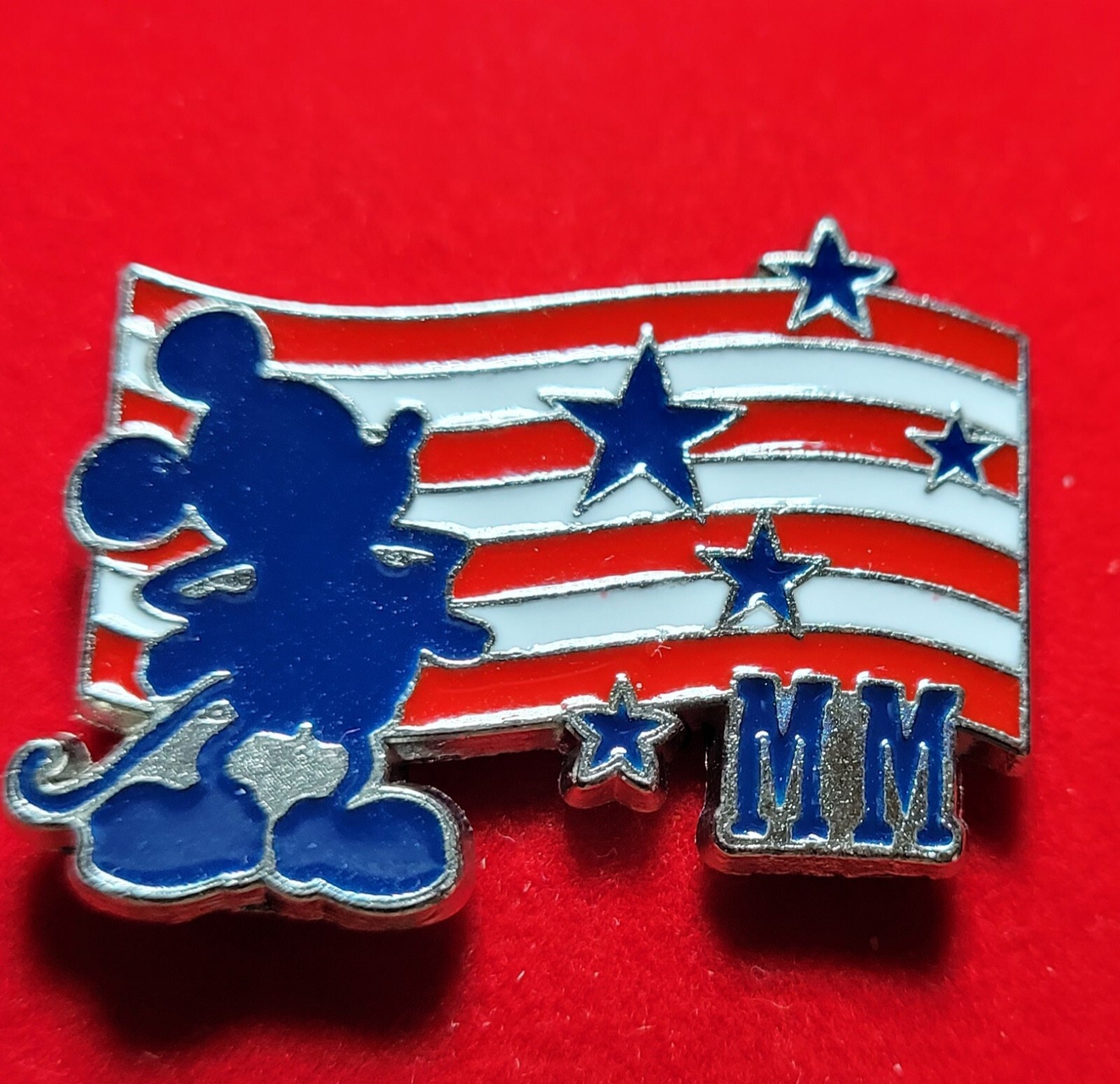 Disney Trading Pin, American Red White Blue Mickey Mouse American Flag, 2019 50