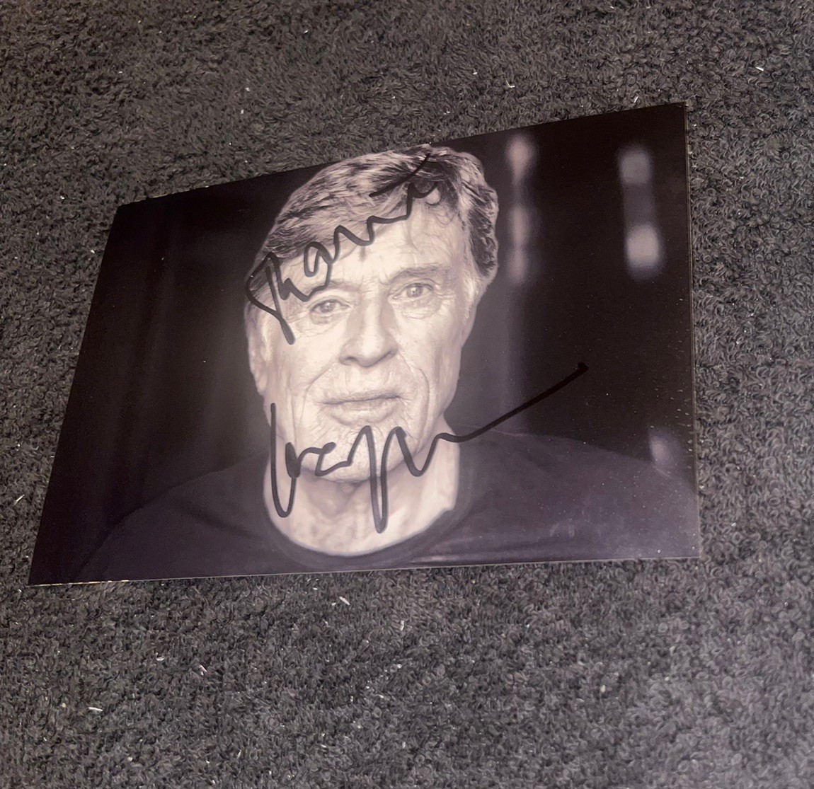 Robert Redford Autograph Dedication Photo