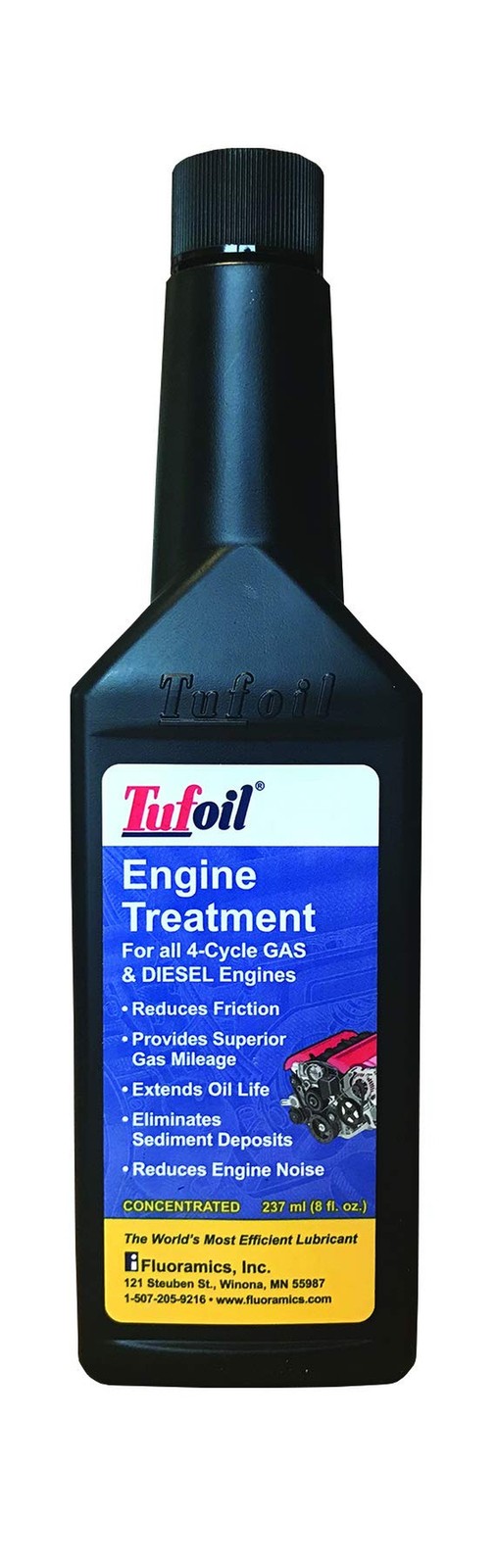 Tufoil Fluoramics for Engines Engine Treatment (8 oz. Bottle) 8 oz. Bottle