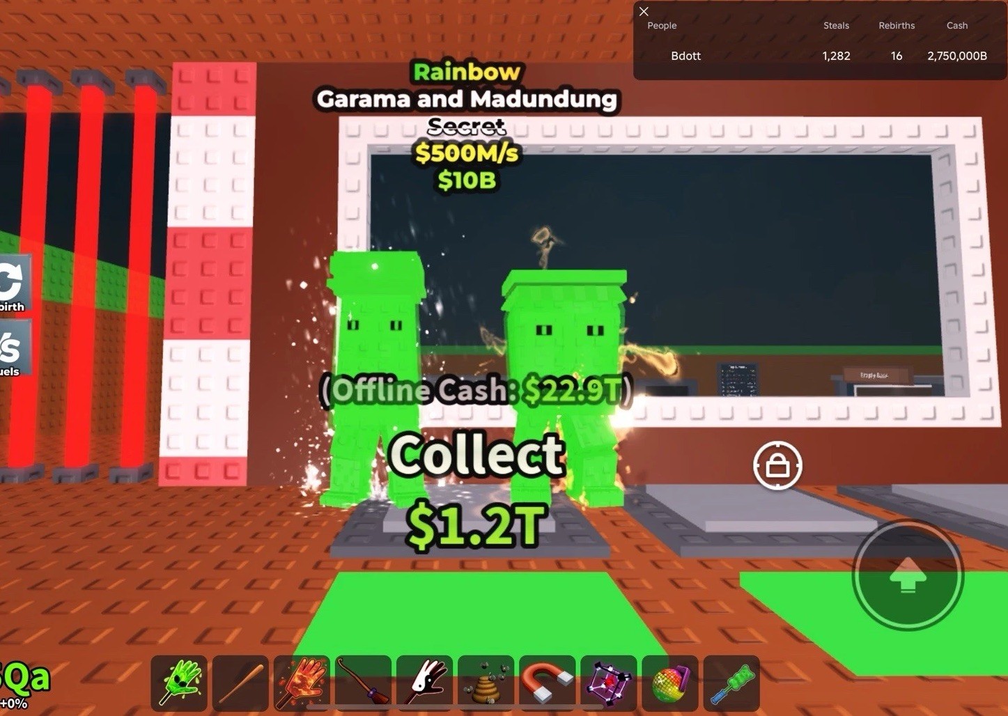 Rainbow Garama and Madundung Secret Roblox Game Item Asset