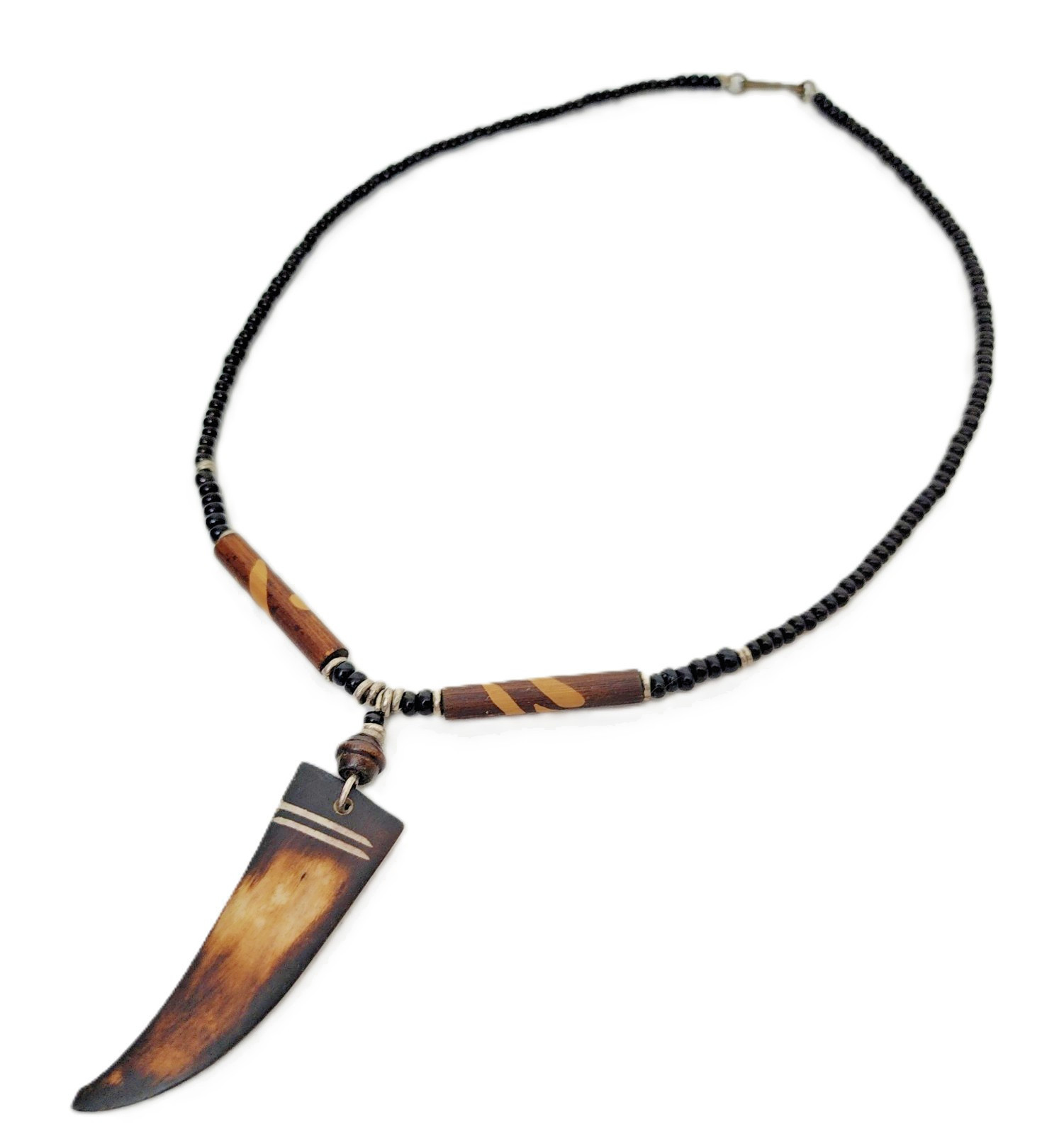 Genuine Handcrafted Kenya Africa Beaded Artifact Necklace 16" Unisex