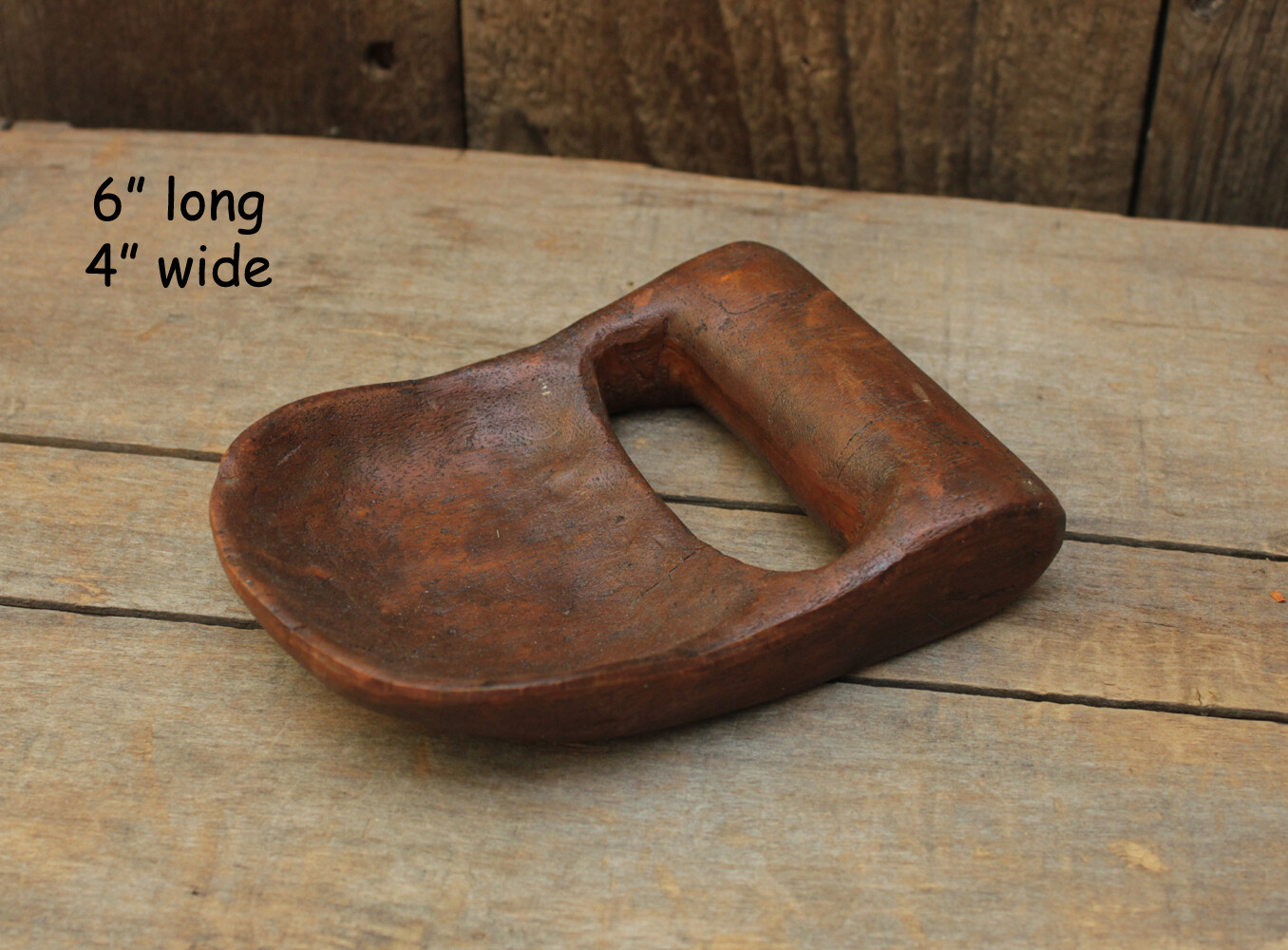 NEW - Primitive Reproduction Treenware Resin Scoop -- 6" long x 4" wide