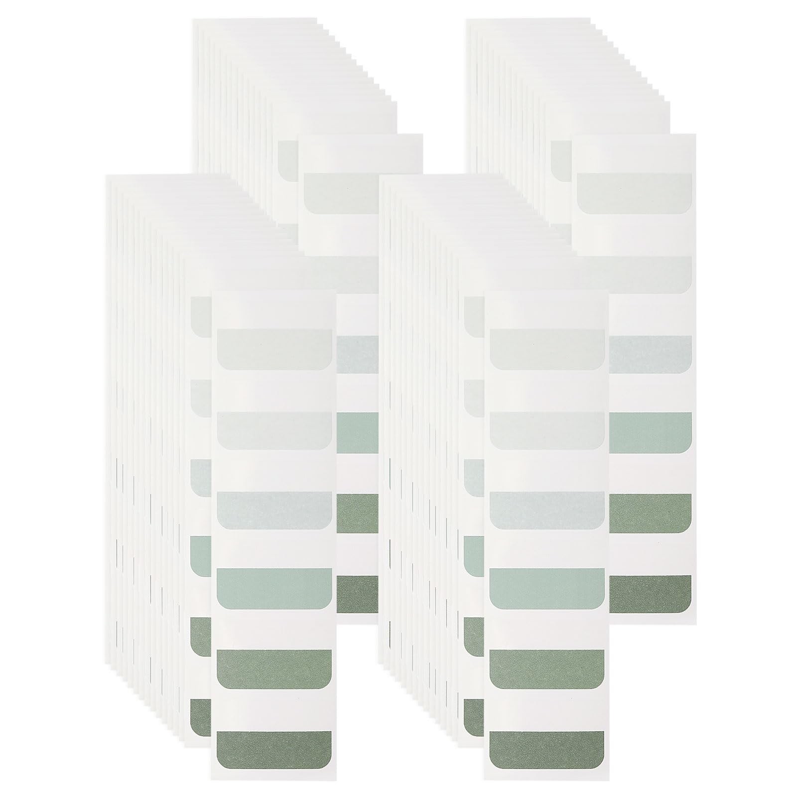 PATIKIL Clear Index Sticky Tabs, 240 Pcs Large Transparent 27x12x0.2mm, Green 