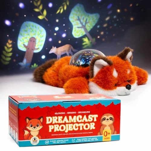 Sound Sleepers Fox – Stuffed Animal Night Light & Baby Night Light Projector 