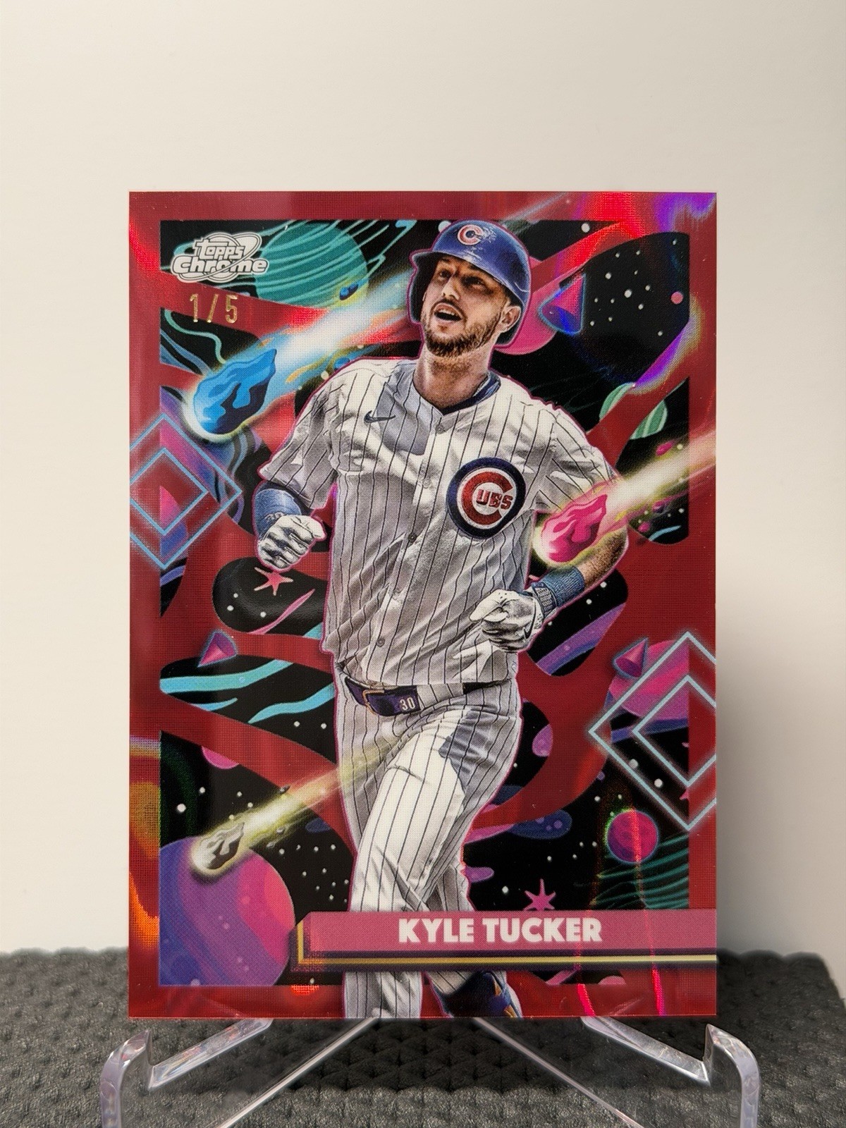 2025 Topps Chrome Cosmic Kyle Tucker Red Refractor 1/5