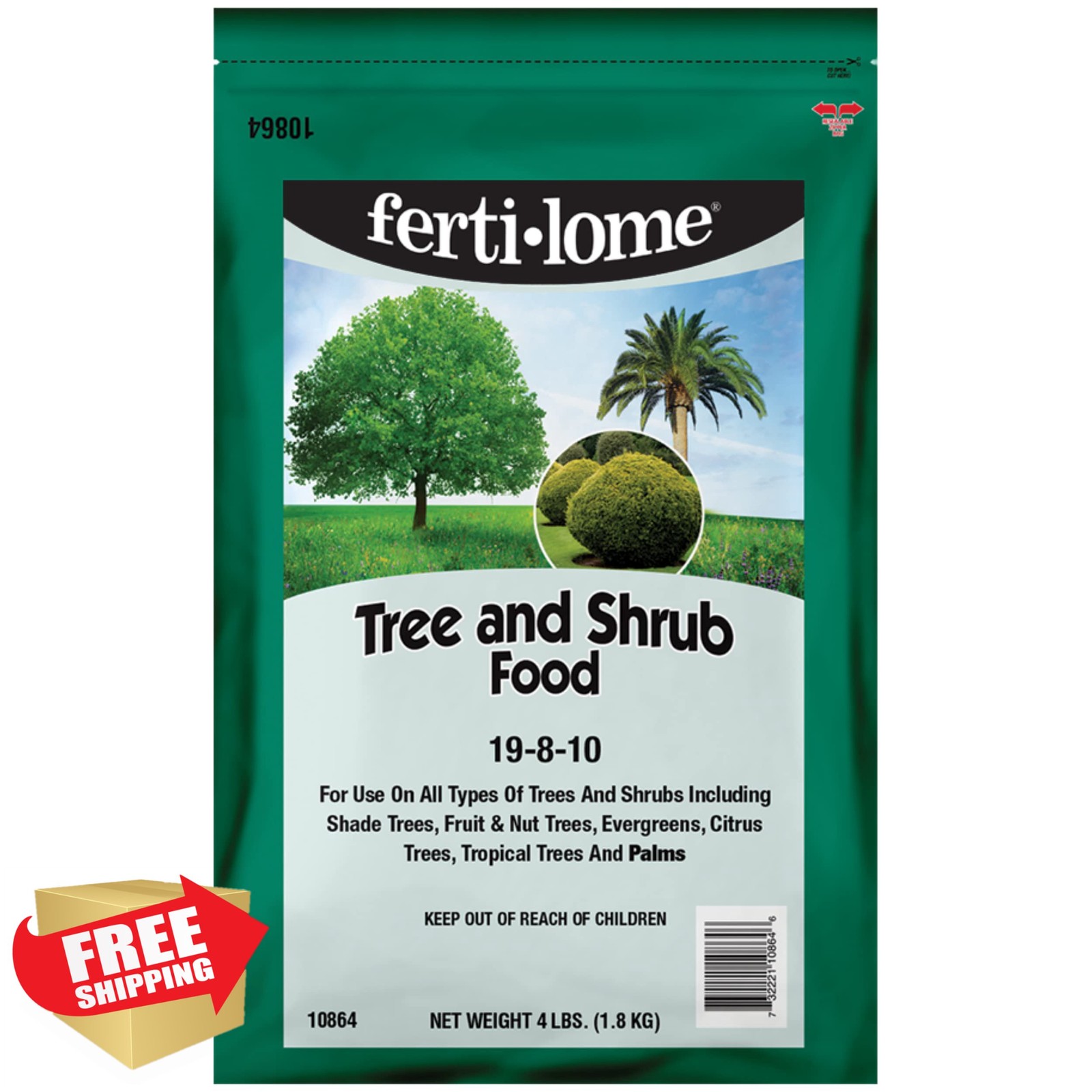 Fertilome Tree and Shrub Food 19-8-10 Fertilizer 4 lbs