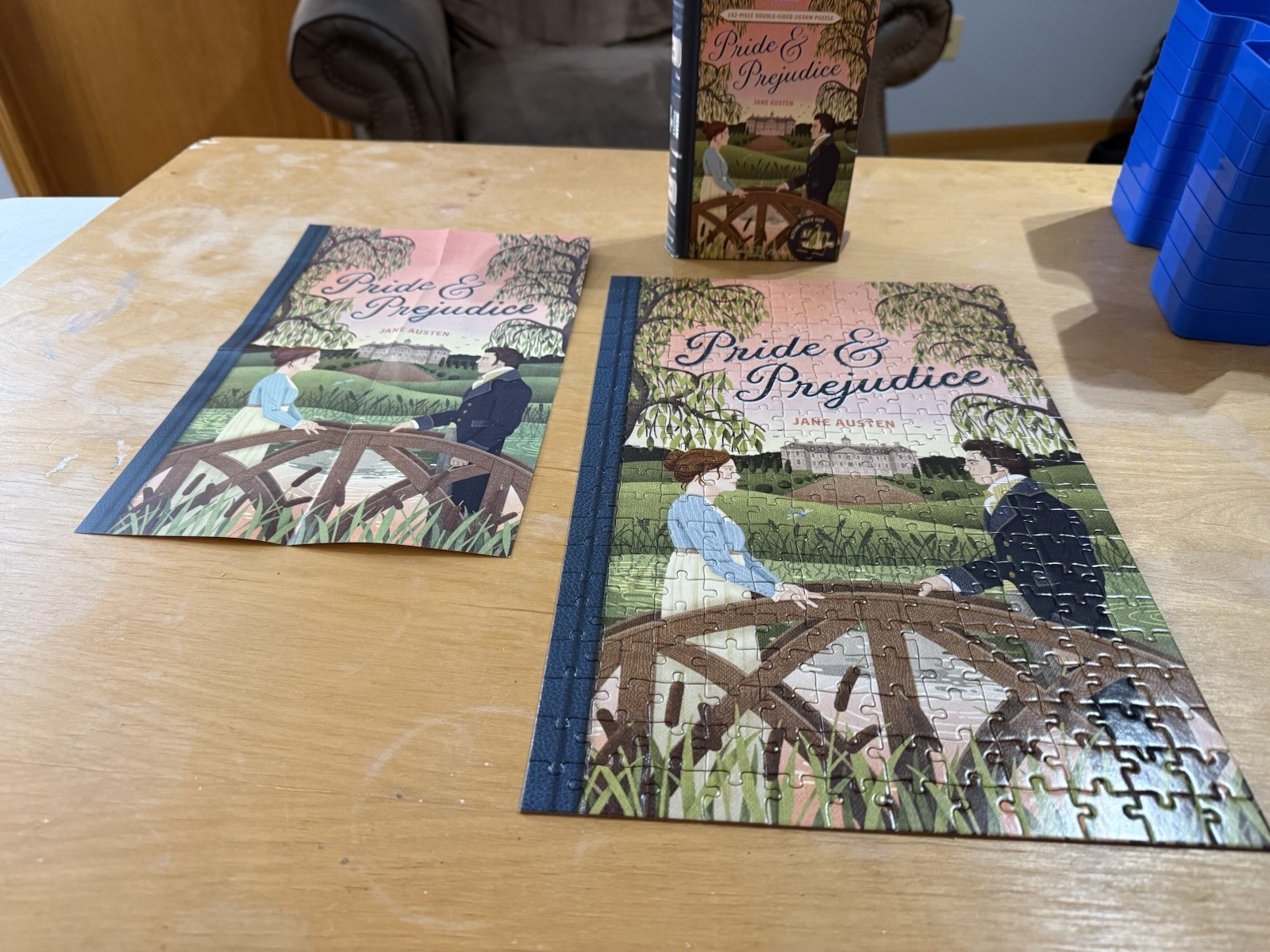 Pride & Prejudice Double-Sided 252 Piece Jigsaw Puzzle Professor Puzzle-**Once