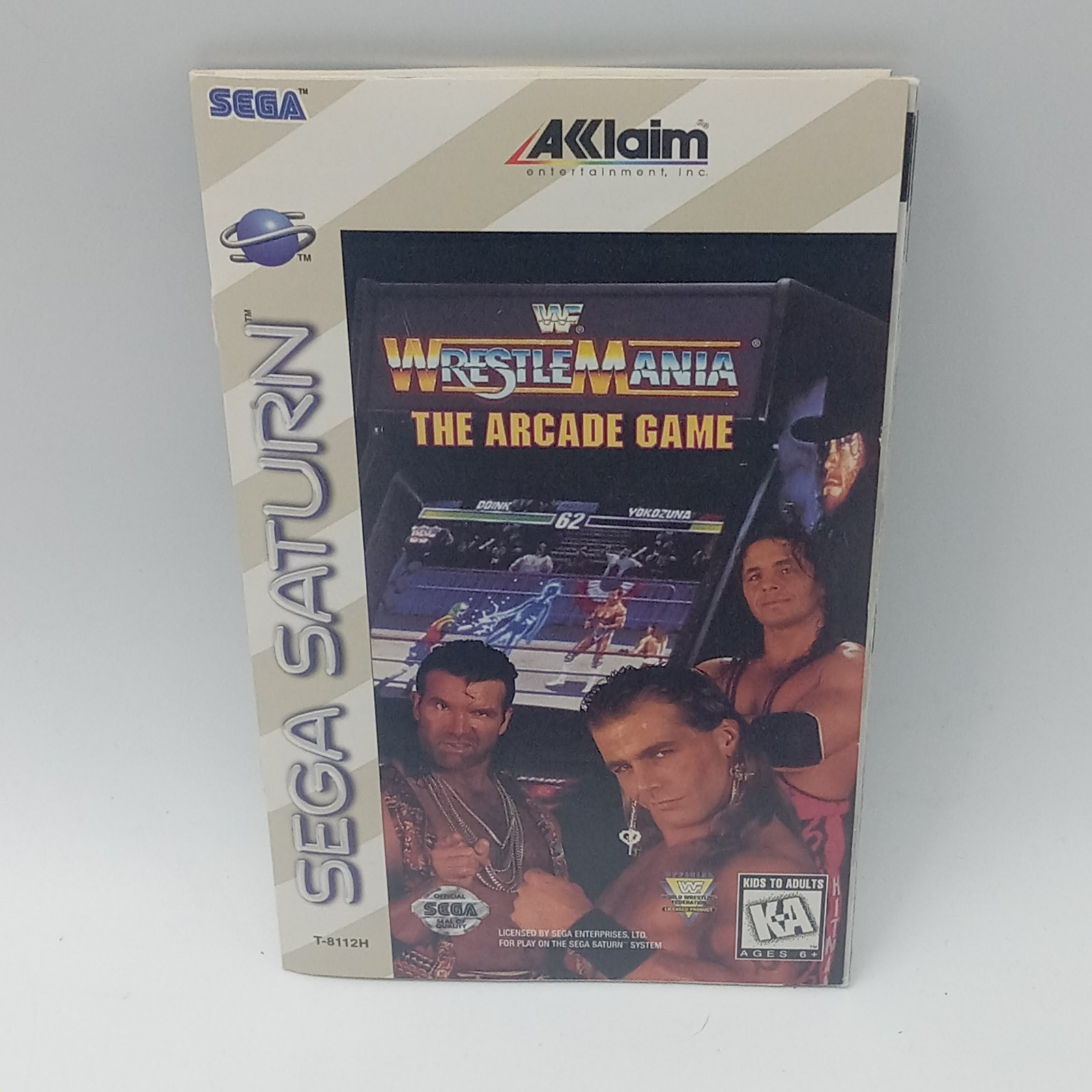 Sega Saturn WWF Wrestlemania The Arcade Game OEM Manual Only 