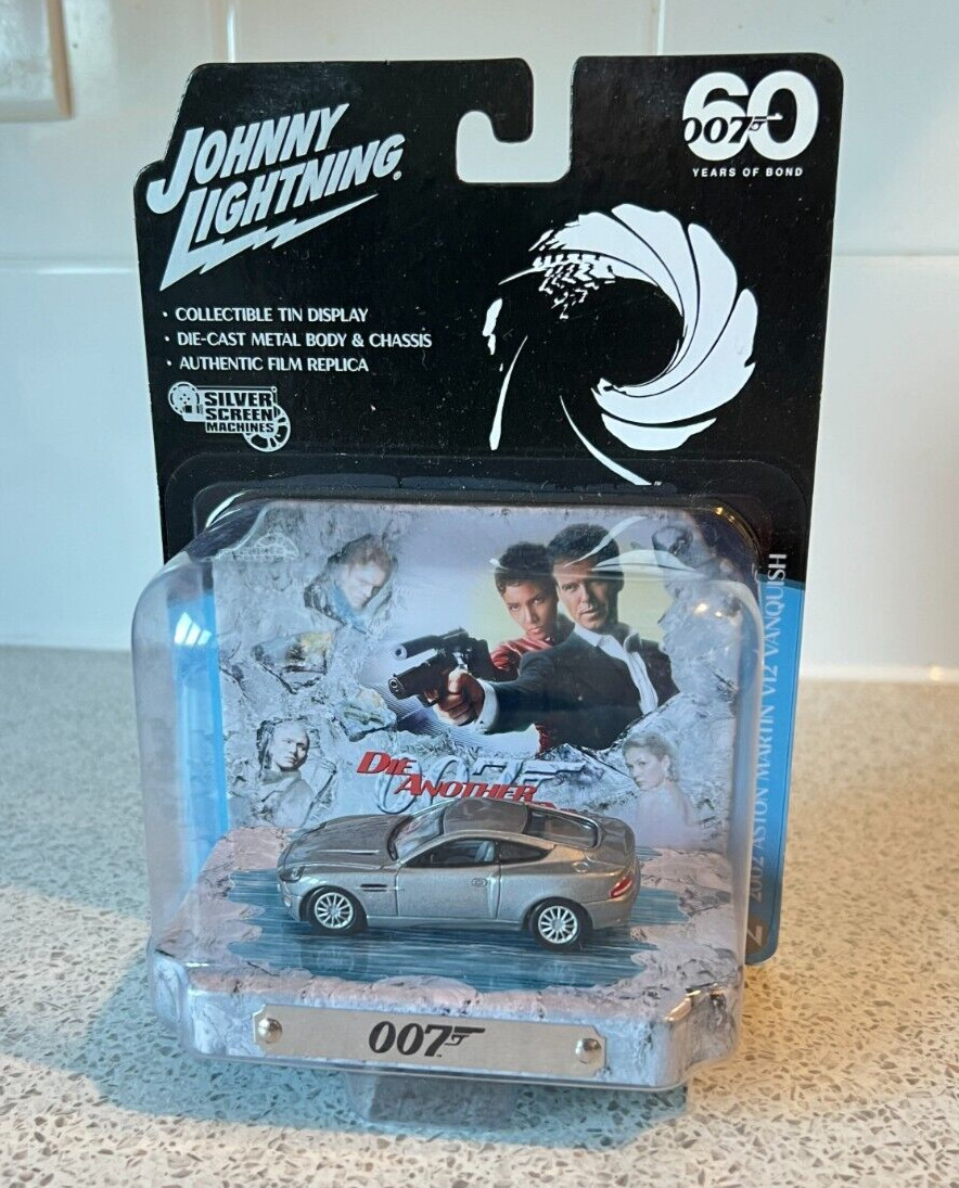 James Bond 007 2002 Aston Martin V12 Vanquish 1:64 Johnny Lightning JLDR016