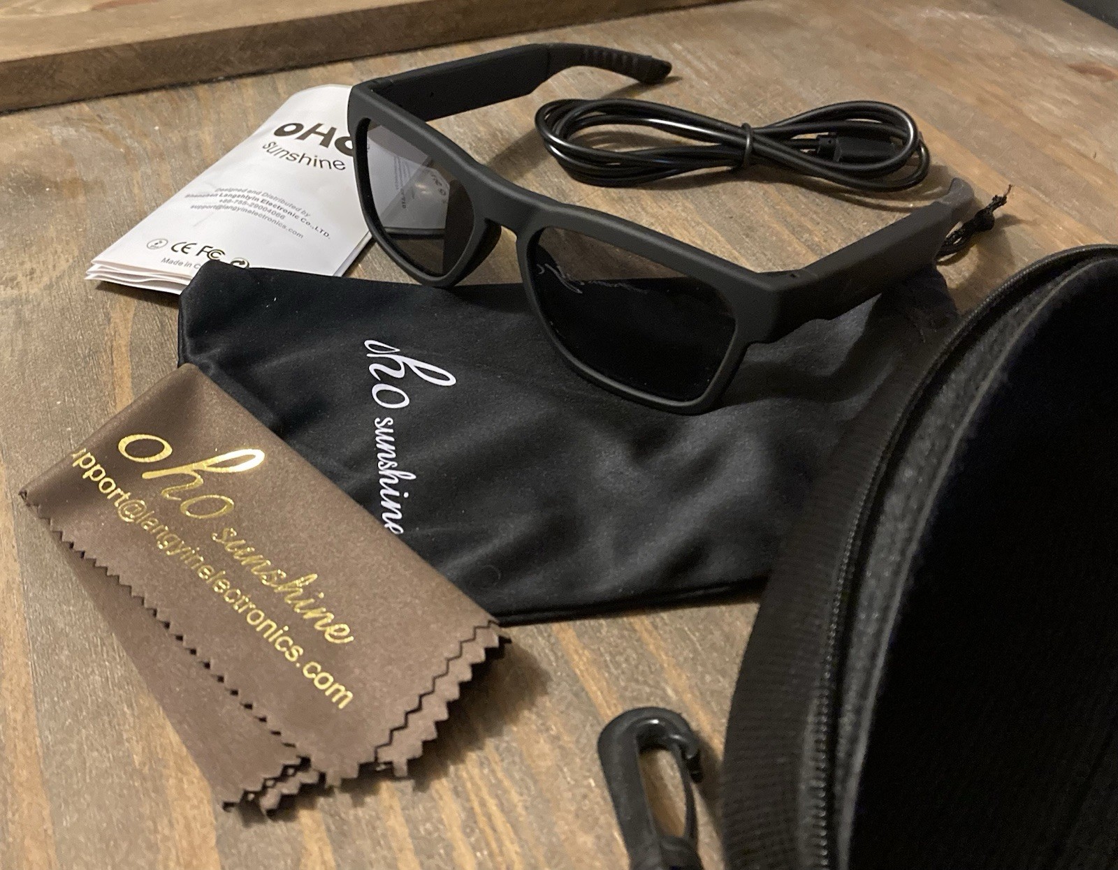 OHO Sunshine Polarized Bluetooth Speaker Sunglasses