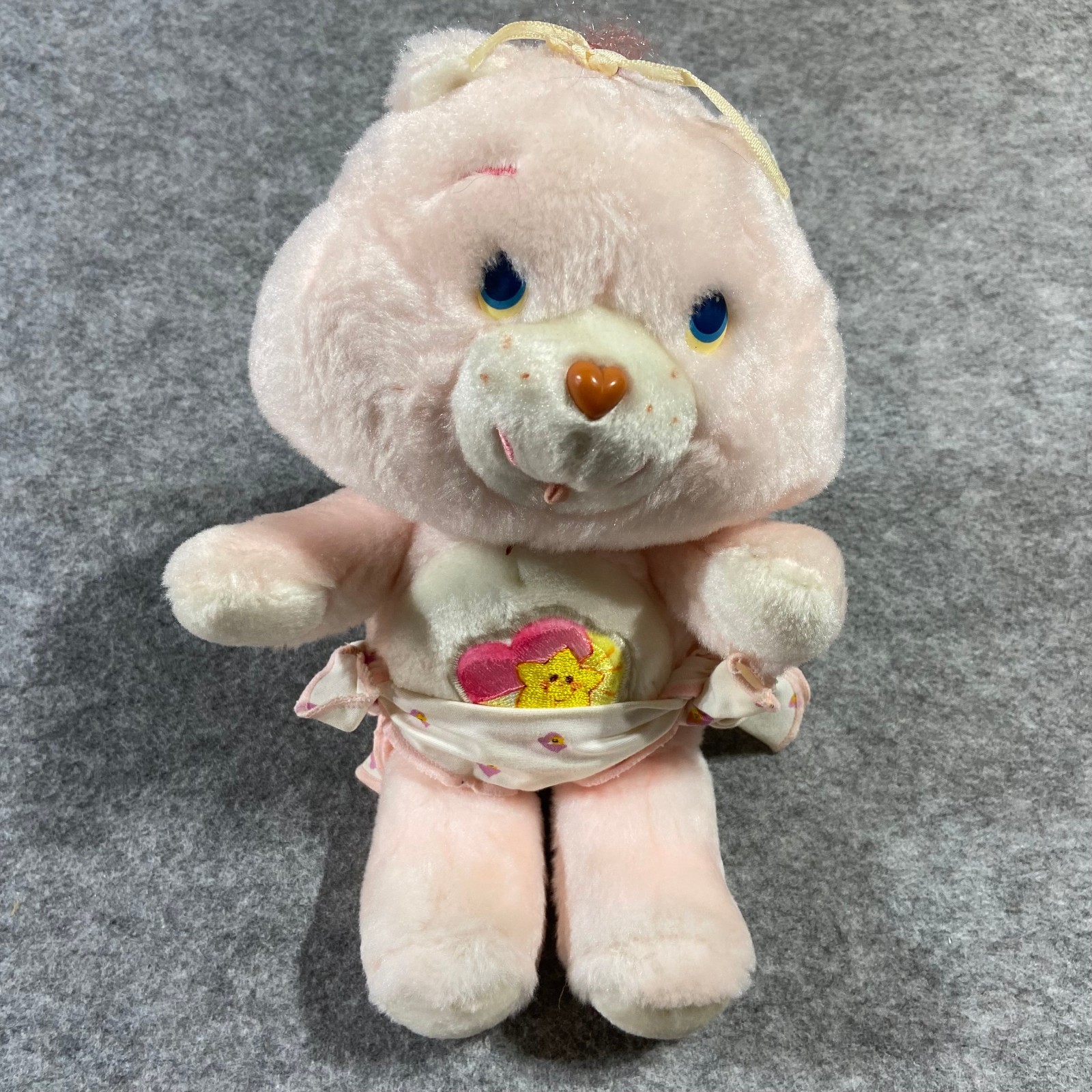 Vintage Care Bears Baby Hugs Bear 11" Stuffed Plush Kenner 1983