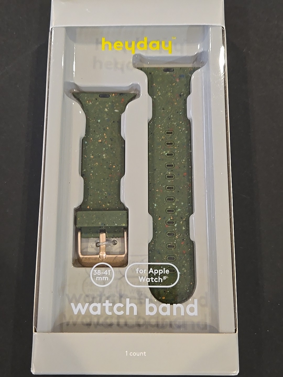 Heyday Apple Watch Silicone Band 38/40/41mm Olive Speckle New-Sealed(D-41)