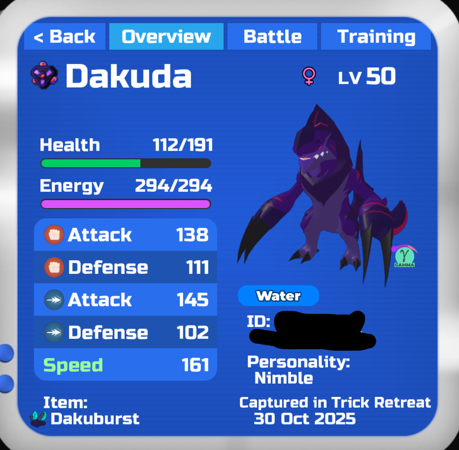 Gamma Dakuda - Loomian Legacy