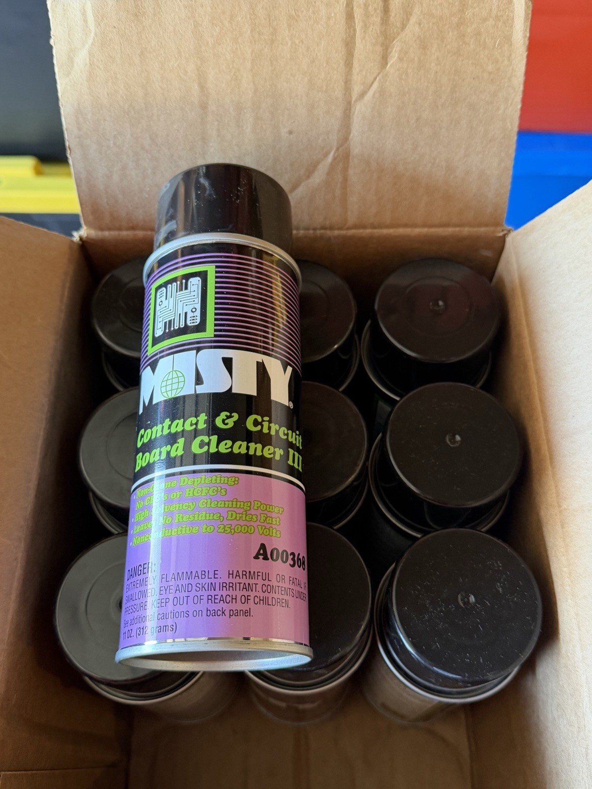 Brand New x10 Misty Contact & Circuit Board Cleaner III A00368 11 oz Cans