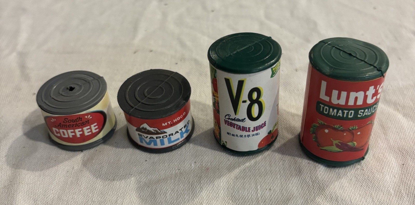 Vintage 1970s Miniature Toy Cans - Wolverine / Sears Kitchen Set