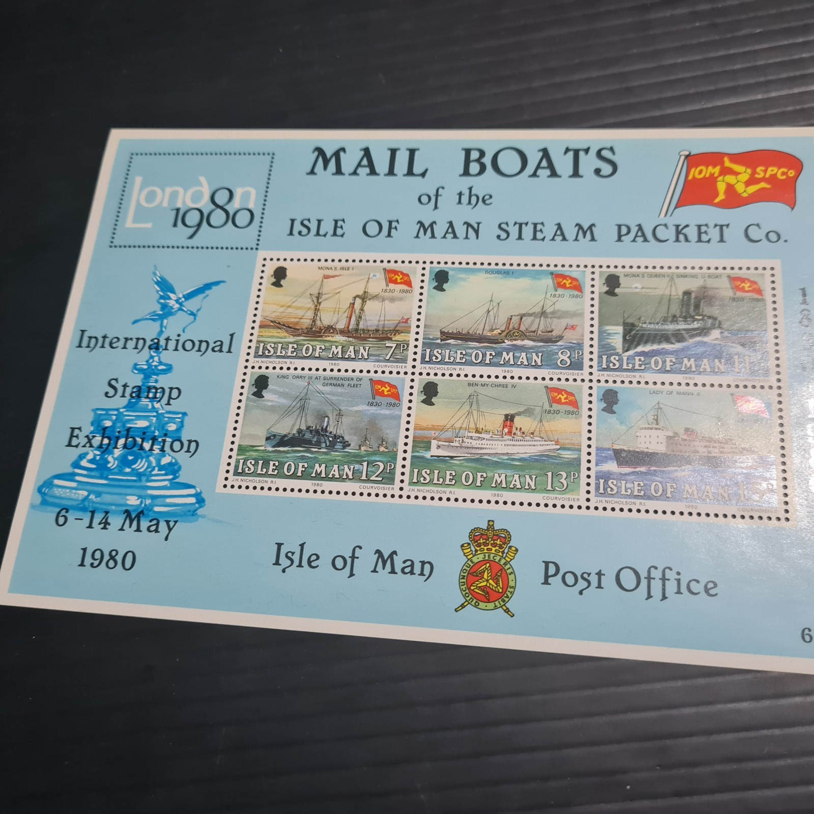 ISLE OF MAN 1980 SG MS176 STEAM PACKET COMPANY MNH