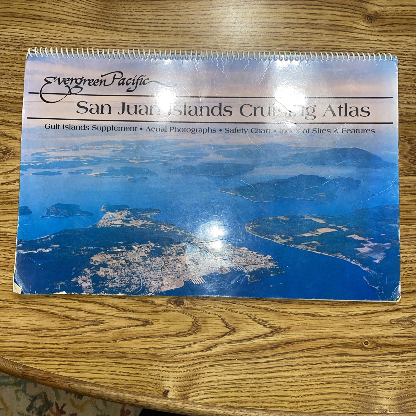 1997 Evergreen Pacific San Juan Islands Cruising Atlas Gulf Aerial Photos Chart