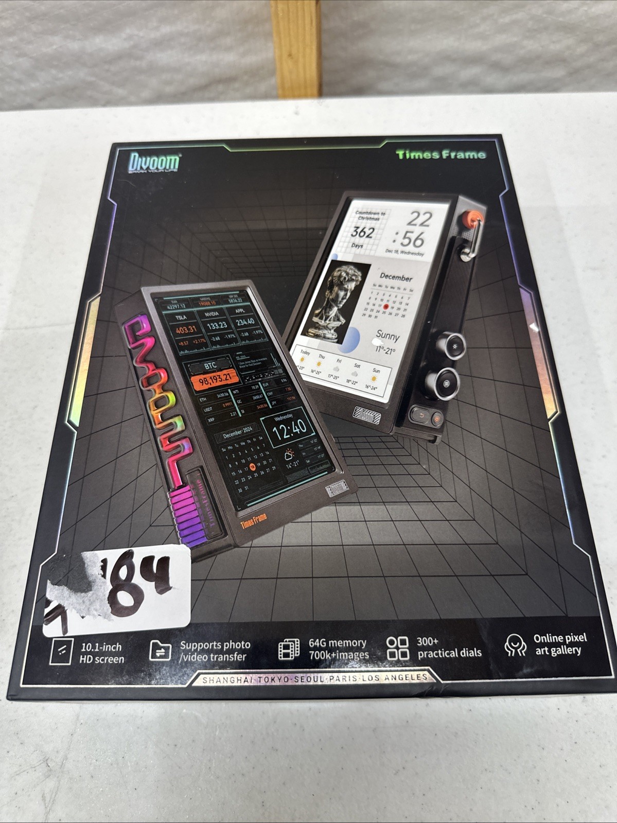 DIVOOM TIMES FRAME - WiFi 3D Transparent Digital Photo Frame 10.1" 64GB