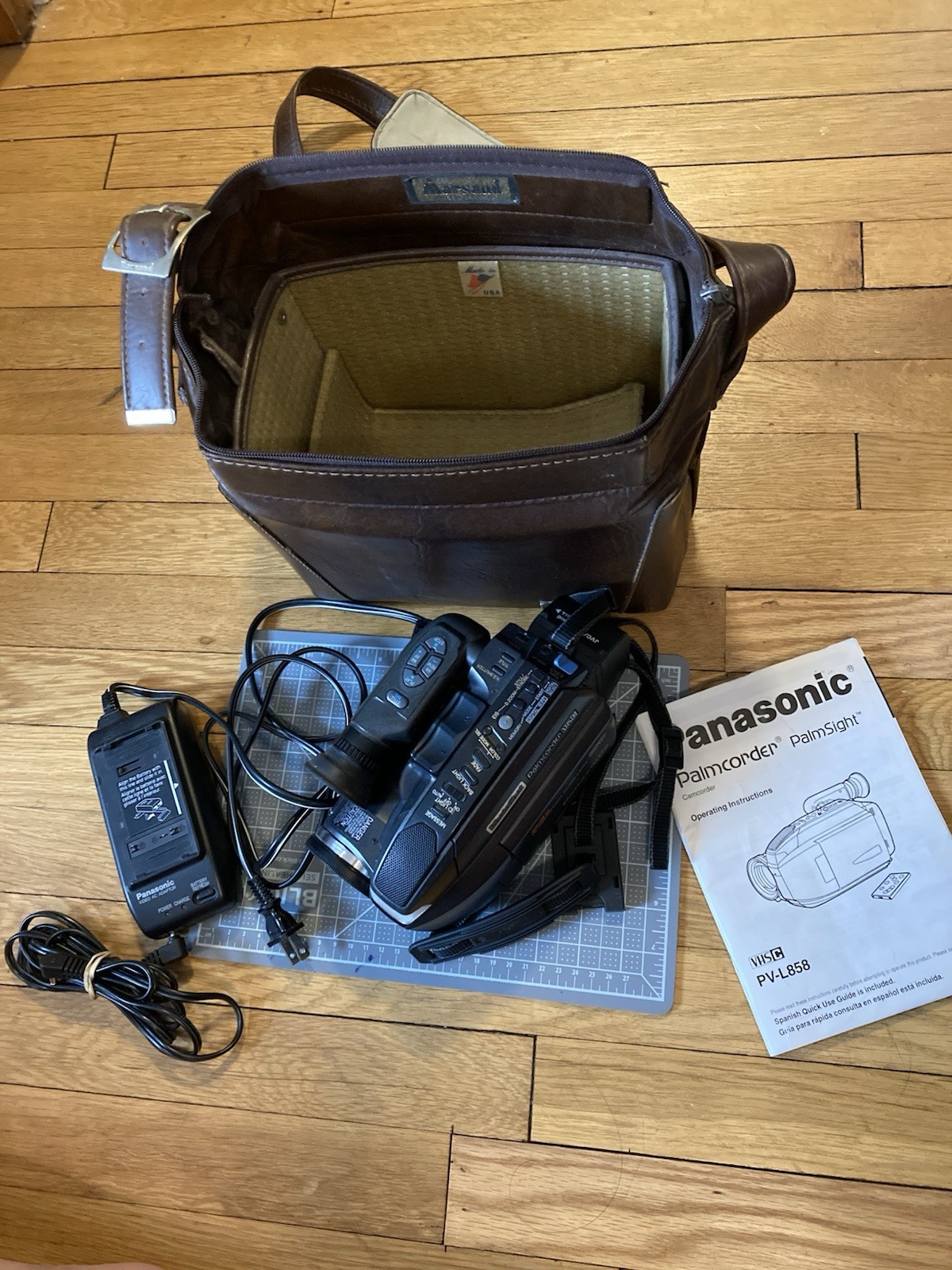 Vintage Panasonic PV-L858 Camcorder VHS-C Tape-tested With Case/battery/charger