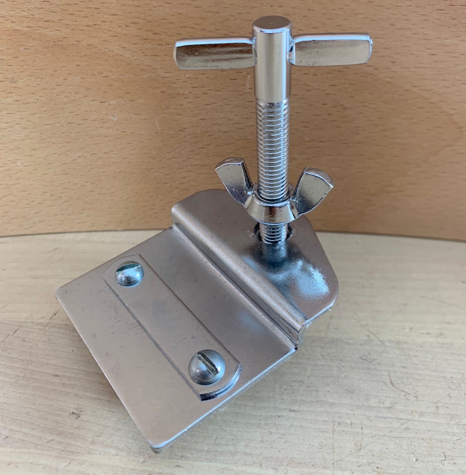 GRETSCH Bass Kick Drum Hoop ANCHOR SPUR Spike w Plate Part 70s 80s Vtg Anti-Skid