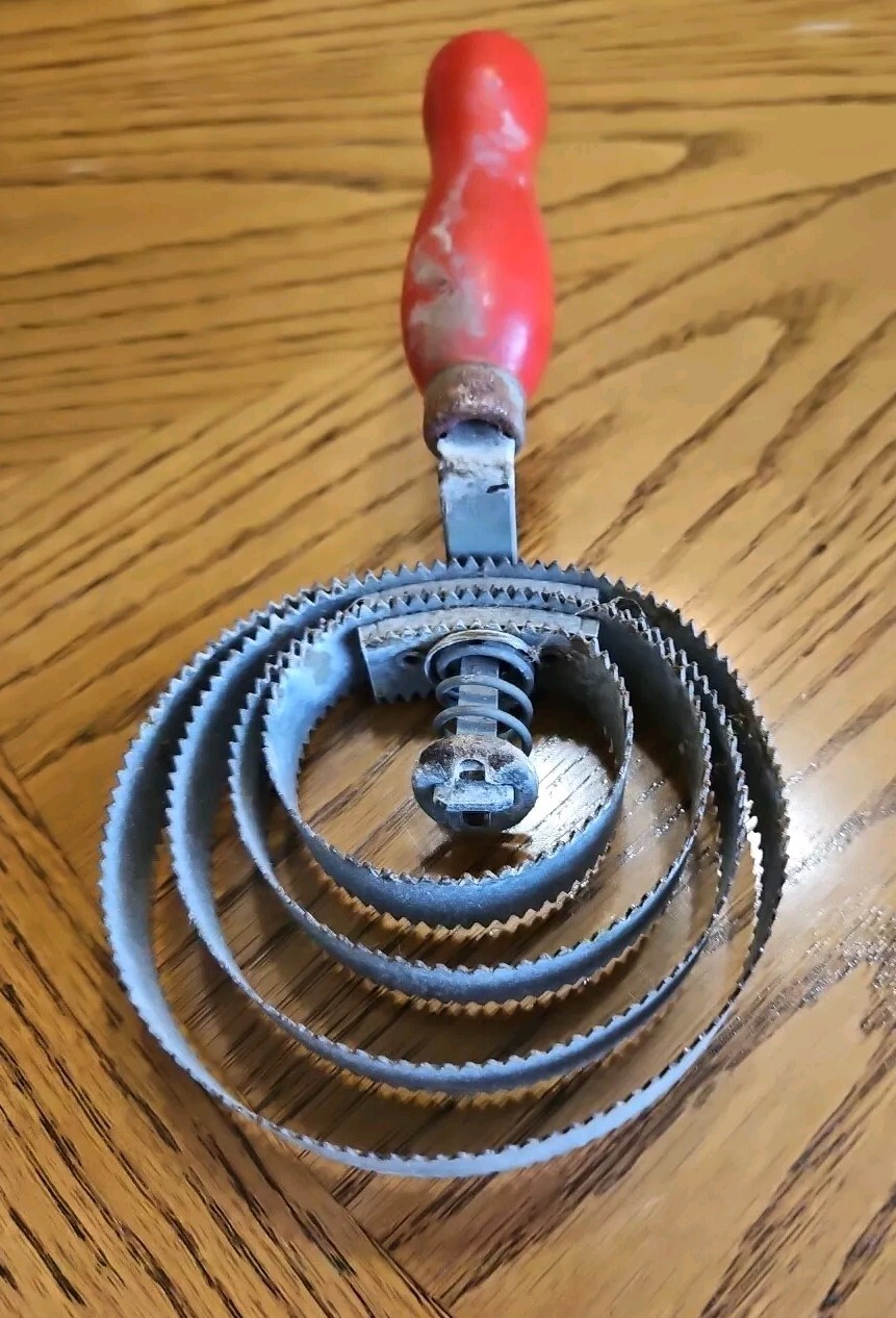 Vintage Red Handle Horse Comb Curry Brush