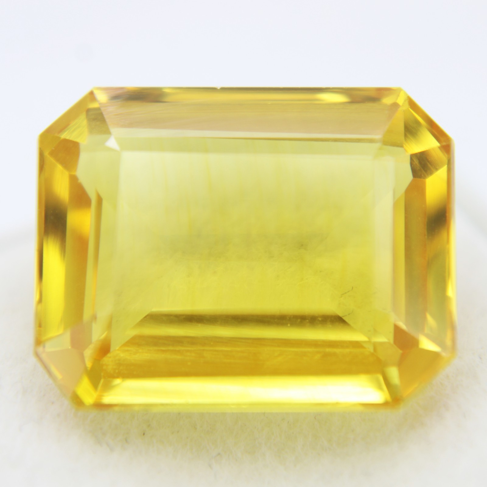 14.50 Ct Heliodor Beryl Natural Yellow Emerald Cut Certified Loose Gemstones