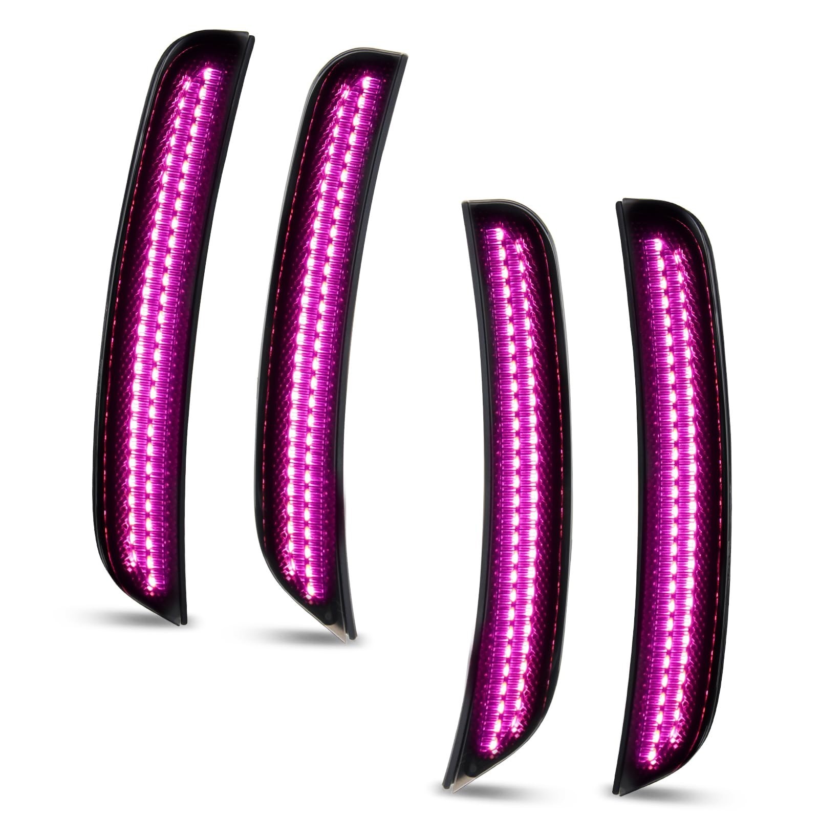 Bestview LED Side Marker Lights for Dodge Charger 2015-2023, Smoked Lens Fron...