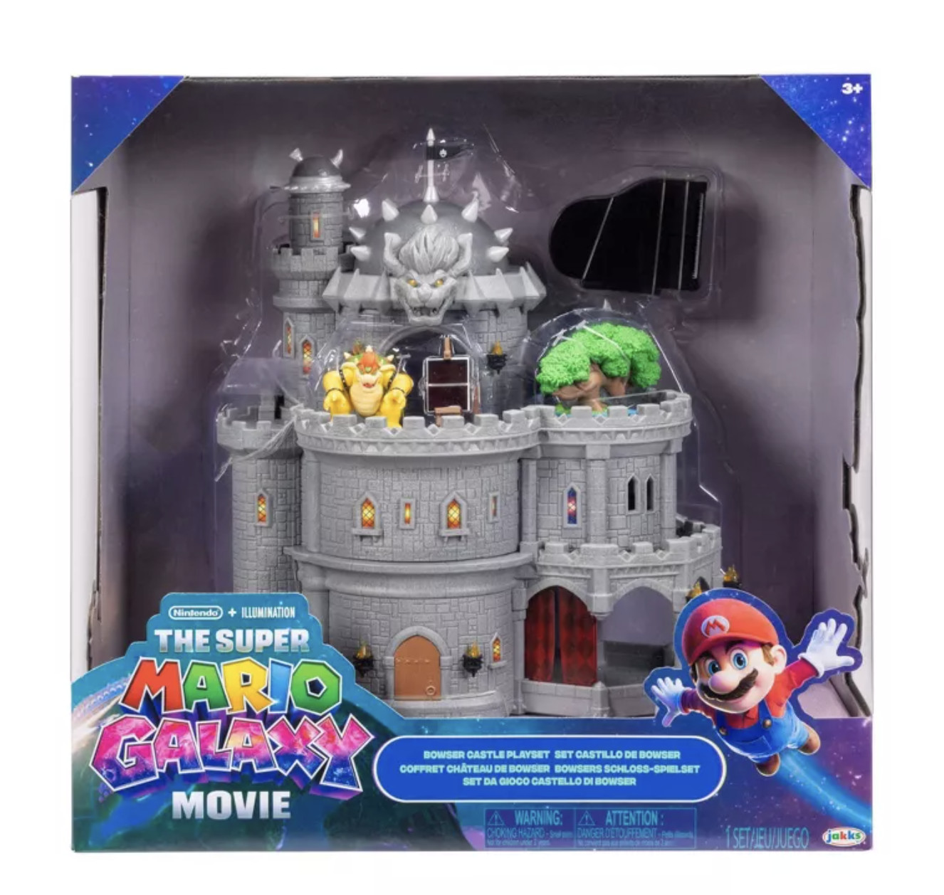 Super Mario Galaxy Movie Deluxe Bowser Castle Playset Toy New With Tag