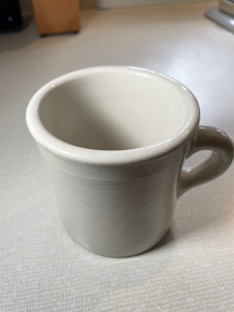 Vintage 1930 AVCO Heavy Porcelain Coffee Mug Diner Restaurant Ware