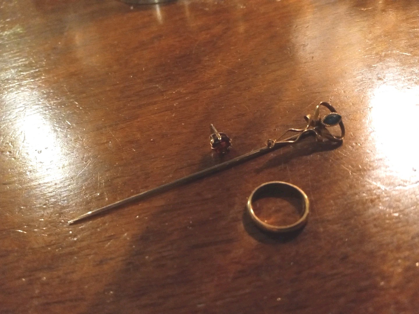 2.1 Grams 10k Yellow Gold Scrap Baby Ring Stick Pin Single Earring