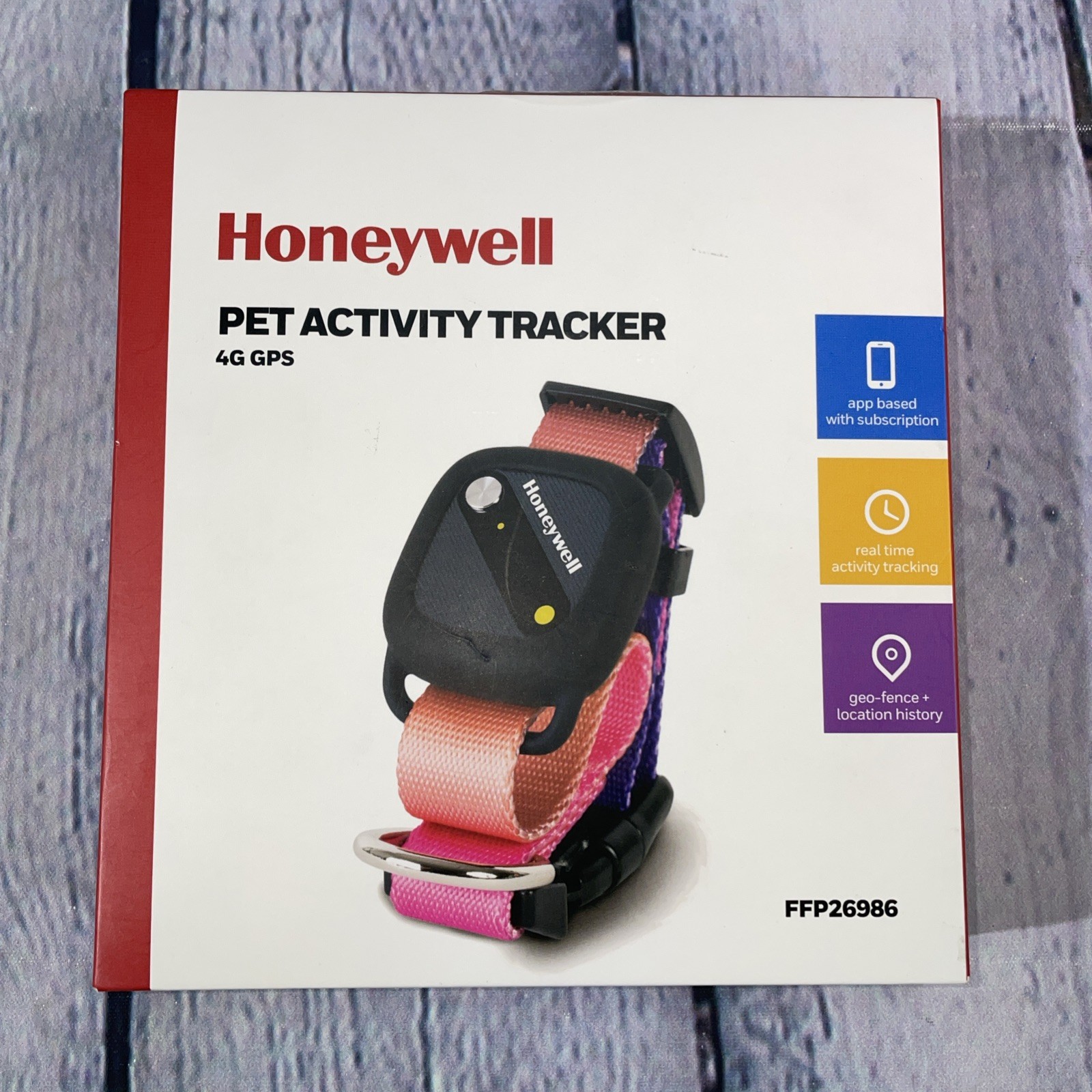 Honeywell Pet Activity Tracker 4G GPS Collar FFP26986 Geo-Fence Location History