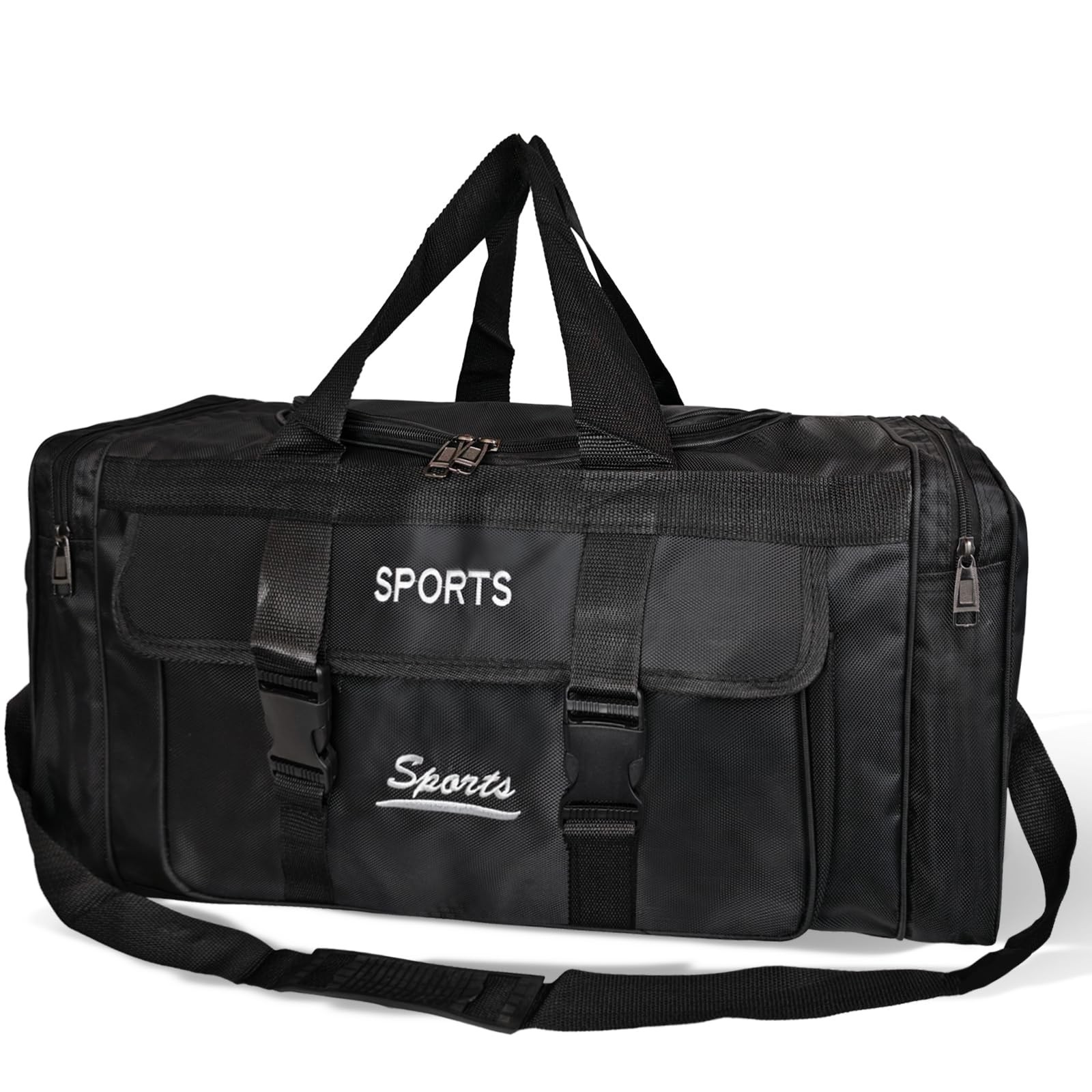 Duffel Bag for Men and Women Sports Gym Bag Adjustable Strap Carry on Large L...