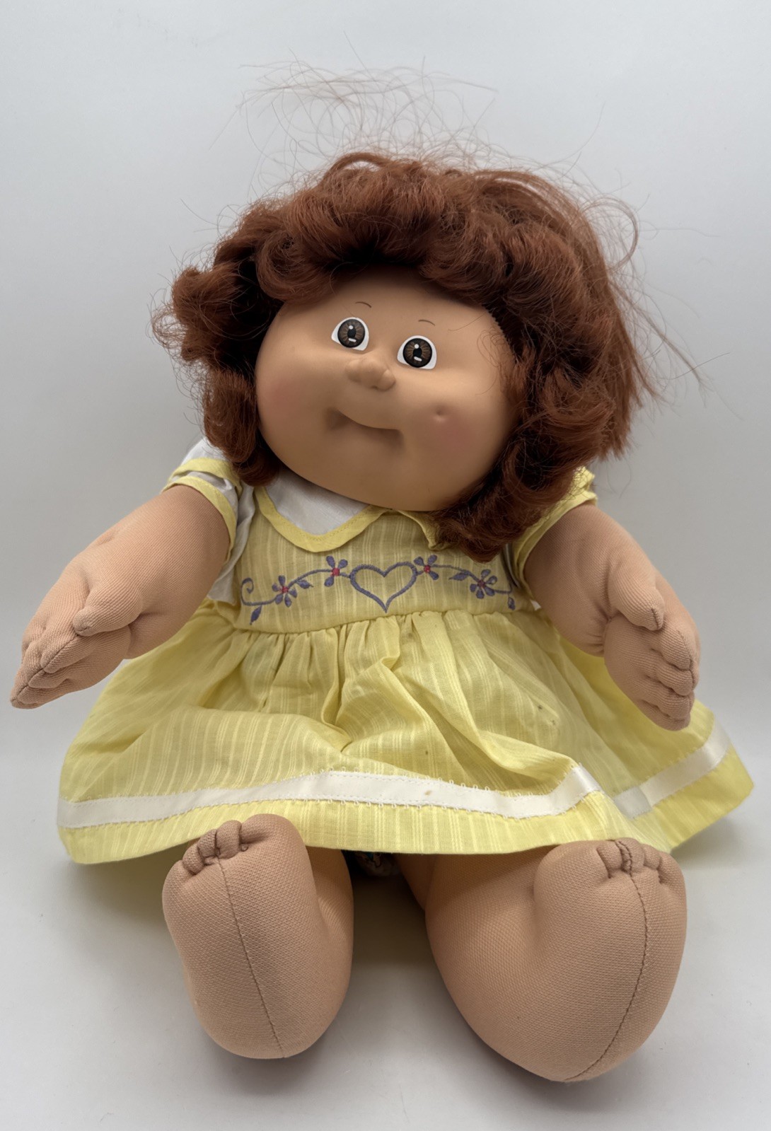 Vintage Cabbage Patch Doll Auburn Hair CORNSILK Brown Eyes